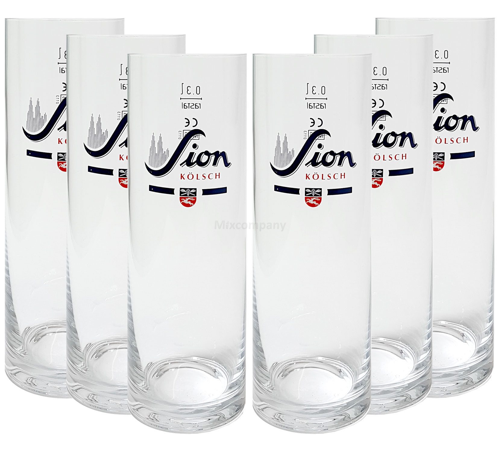 Gläser-Set Sion Kölsch Glas / Gläser / Stangen - 6x 0,3L