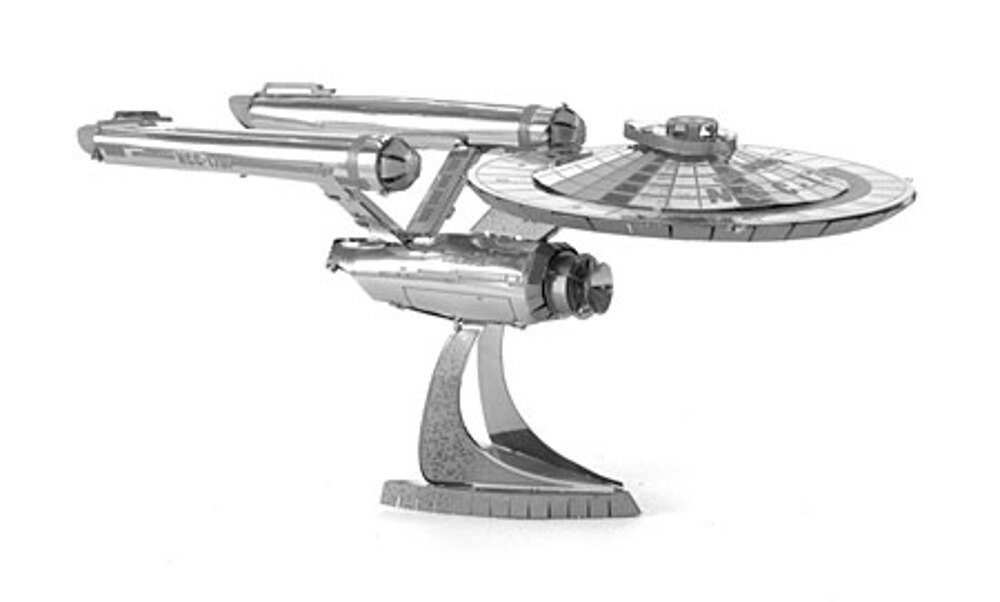 Invento Puzzle Star Trek Metal Earth, Enterprise NCC-1701 - 3D Metall Puzzle, Puzzleteile