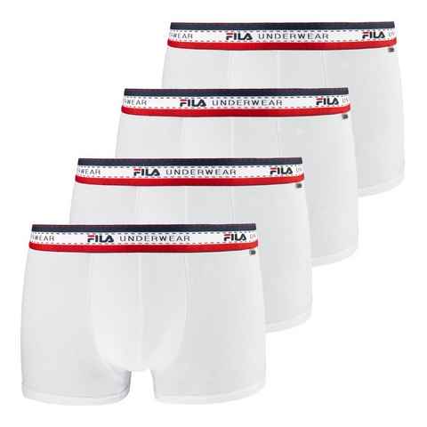 Fila Boxer Underwear Pants (4-St., 4er Pack) mit farbig gestreiftem Komfortbund