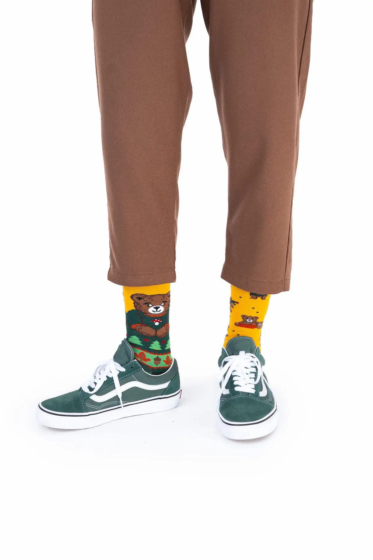 Many Mornings Freizeitsocken Many Mornings Socken Autumn Teddy (1 Paar, 1-Paar, 1 Paar) immer ein dismatching Paar