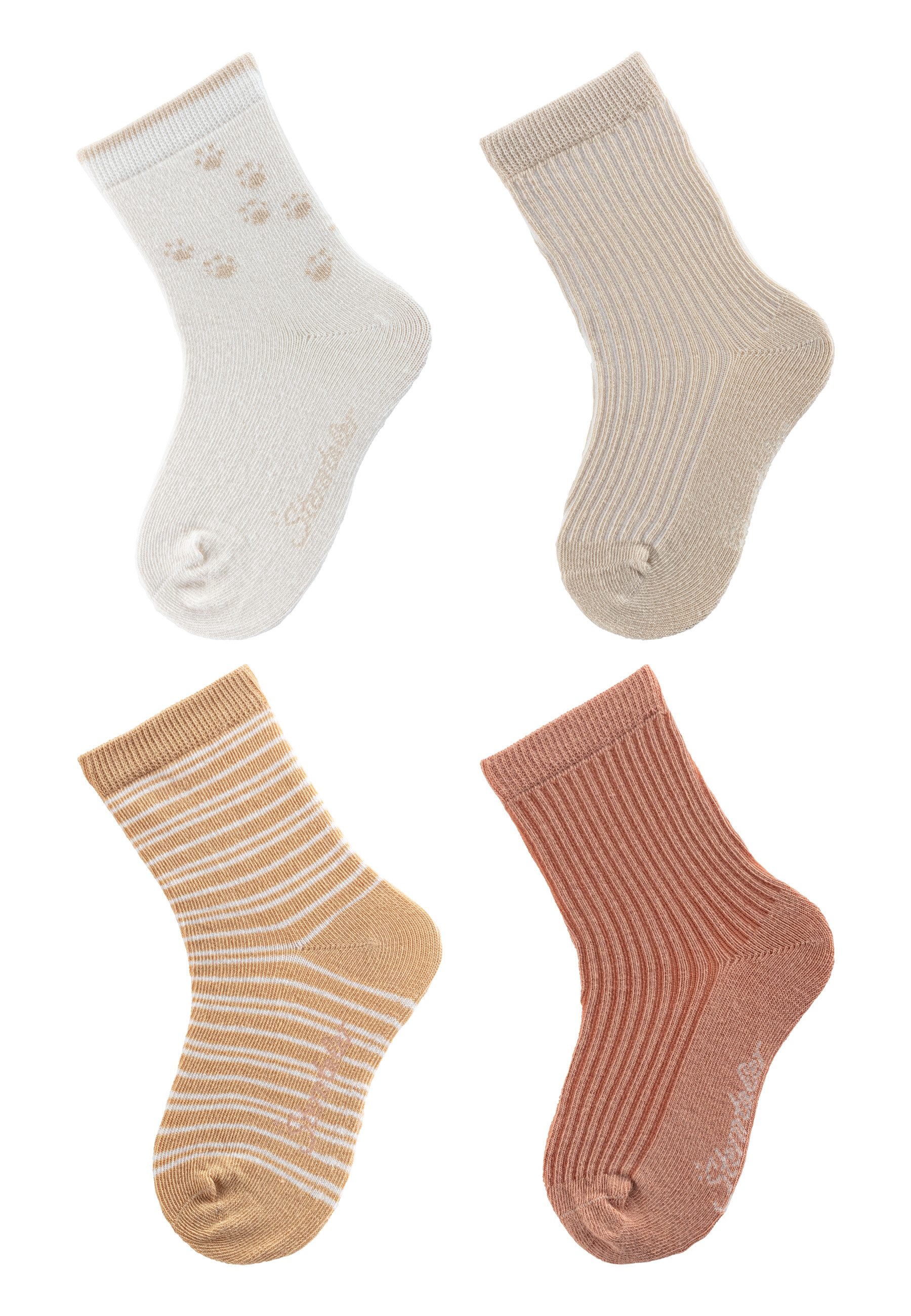 Feinsöckchen Socken 4er-Pack Tatzen