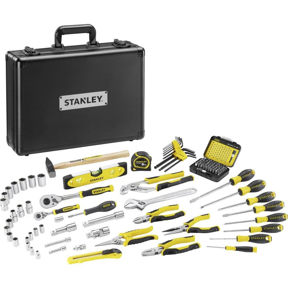 DeWalt Werkzeugkoffer Werkzeugsortiment Alu-Koffer, 119-tlg