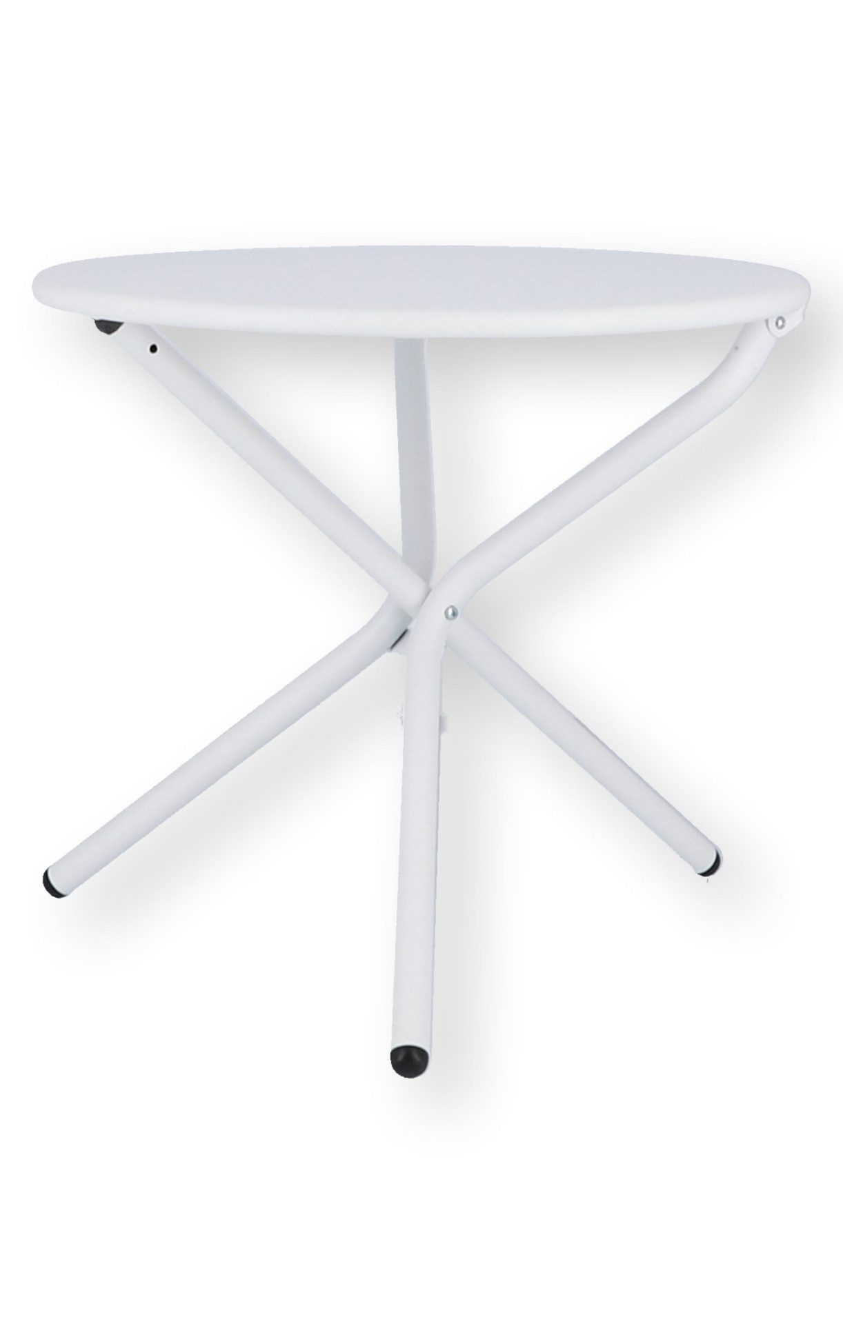 Fiam Beistelltisch Tris aus Aluminium, Weiß
