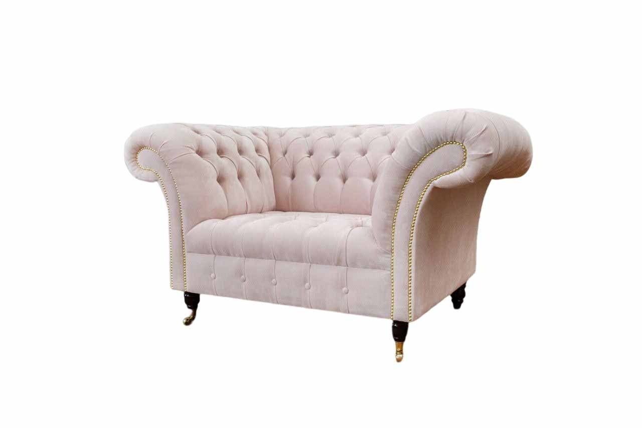 Xlmoebel Chesterfield-Sessel Chesterfield Sessel aus hochwertigem Stoff in eleganter Optik (1-St., Sessel), Hergestellt in Europa