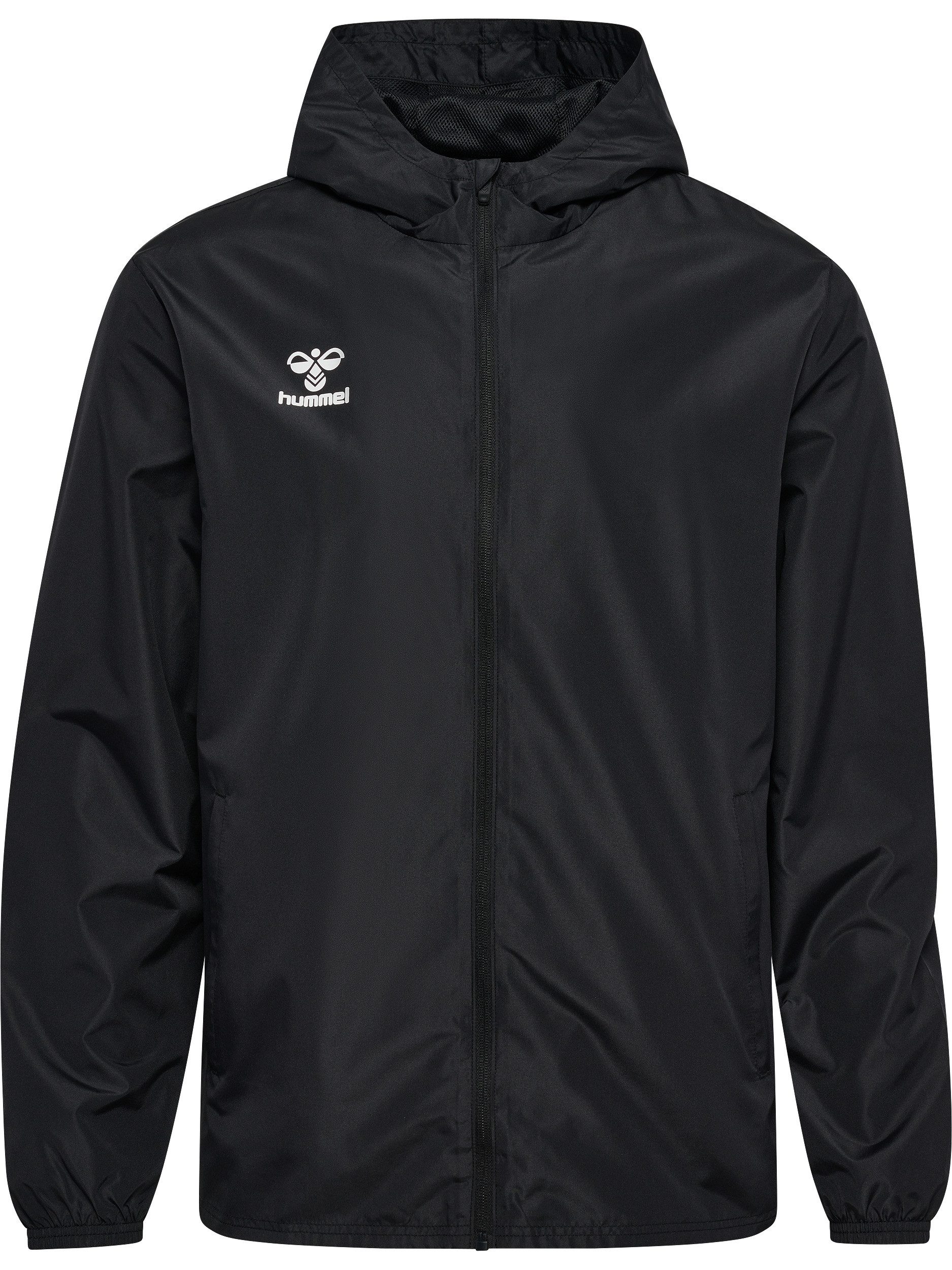 hummel Allwetterjacke hmlESSENTIAL AW JACKET mit Reißverschlusstaschen, atmungsaktiv, wasser- und windabweisend