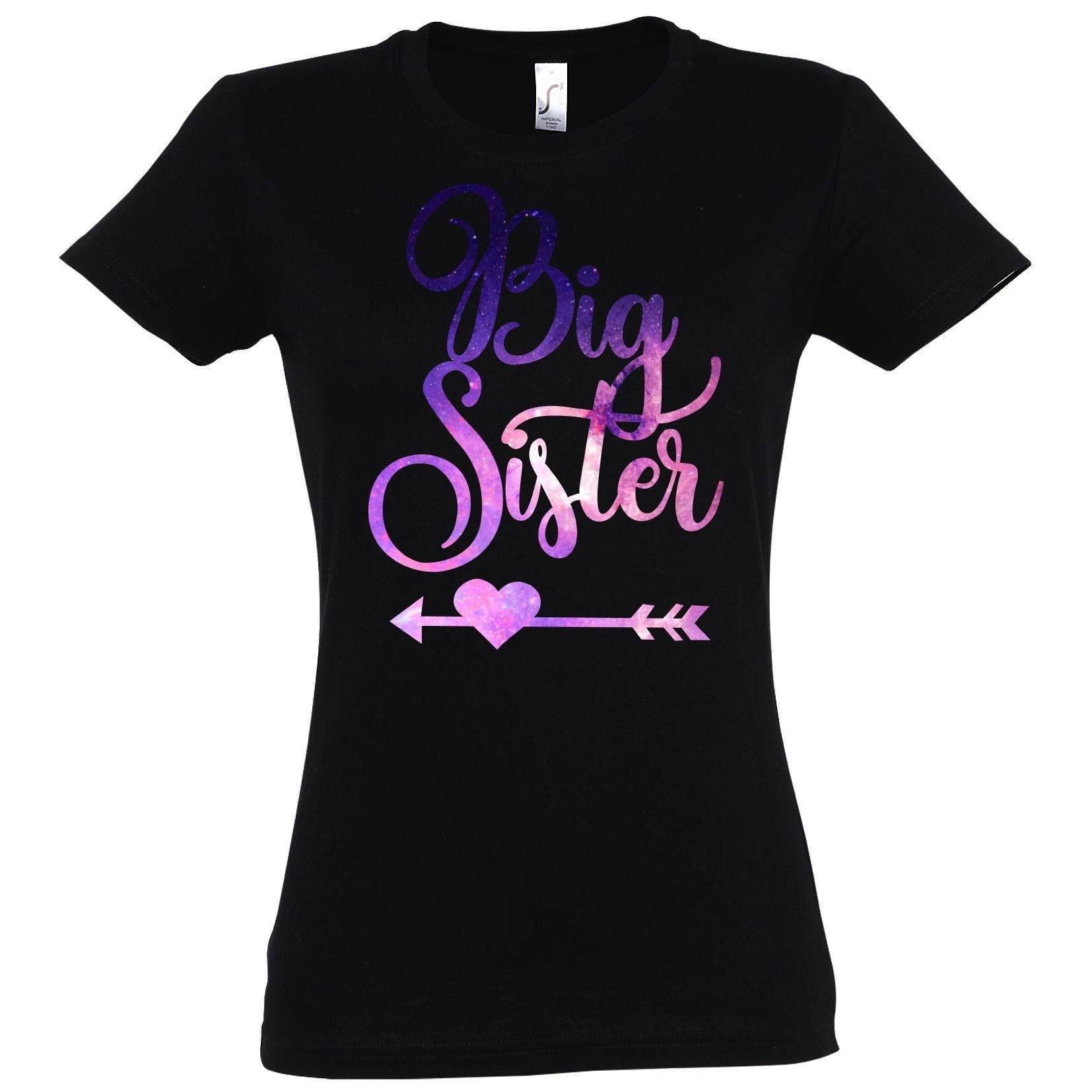 Couples Shop T-Shirt Big Sister & Little Sister T-Shirt mit lustigem Spruch Print