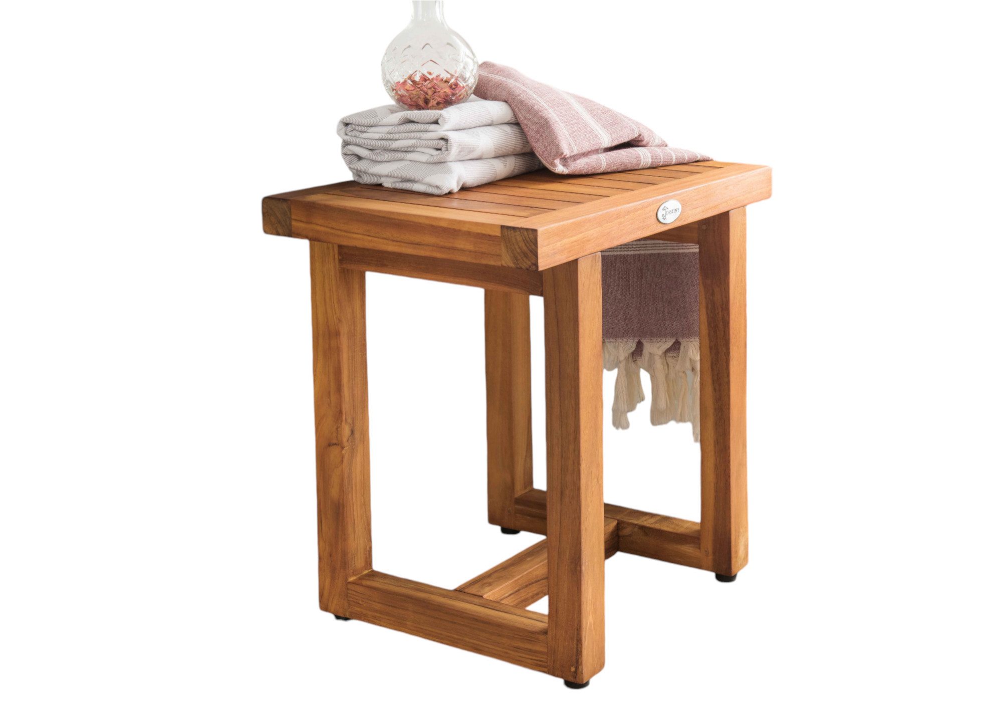 Destiny Beistelltisch SPA & LIVING, Beistelltisch rechteckig 46x33x46cm, Teak