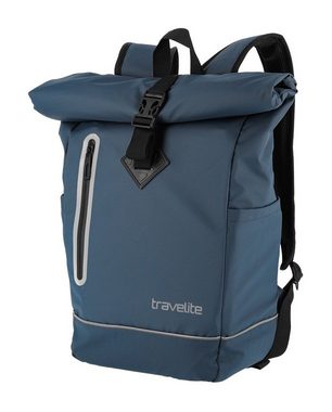 travelite Freizeitrucksack BASICS Roll-Up Rucksack Plane, mit viel Stauraum