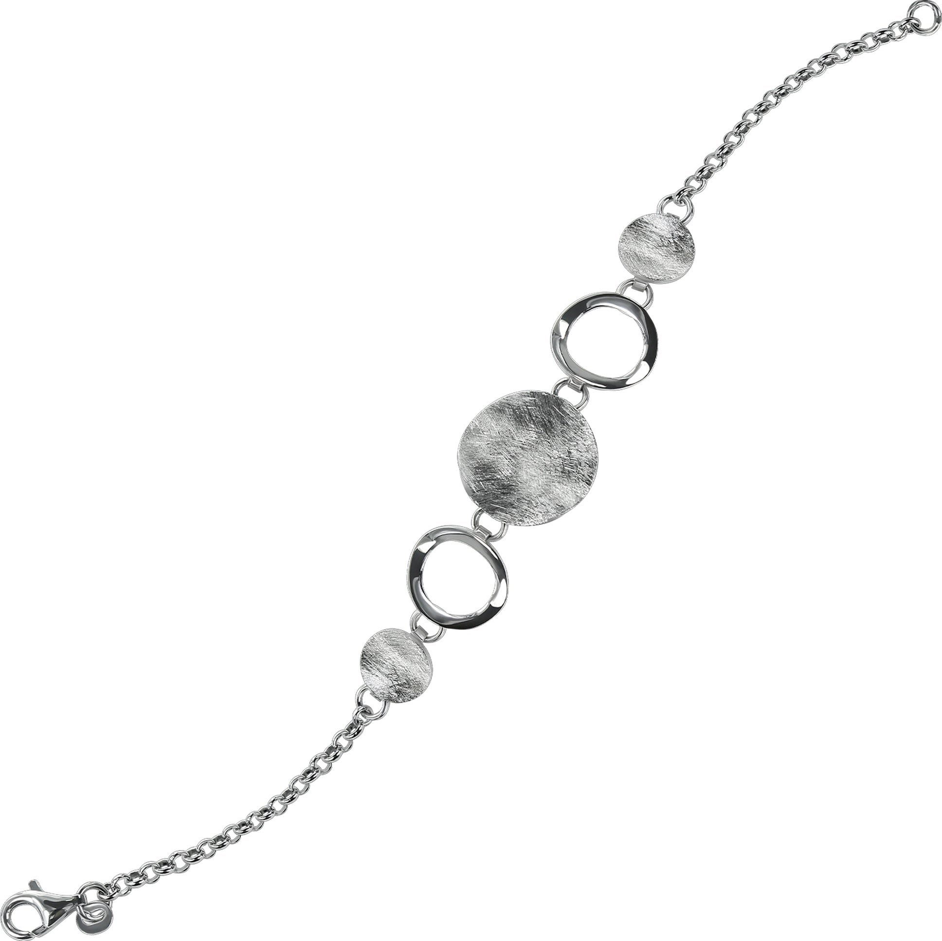 Balia Silberarmband Balia Armband für Damen mattiert Silber (Armband), Damen Armband (Rund) ca. 18,5cm, 925 Sterling Silber, Farbe: silber