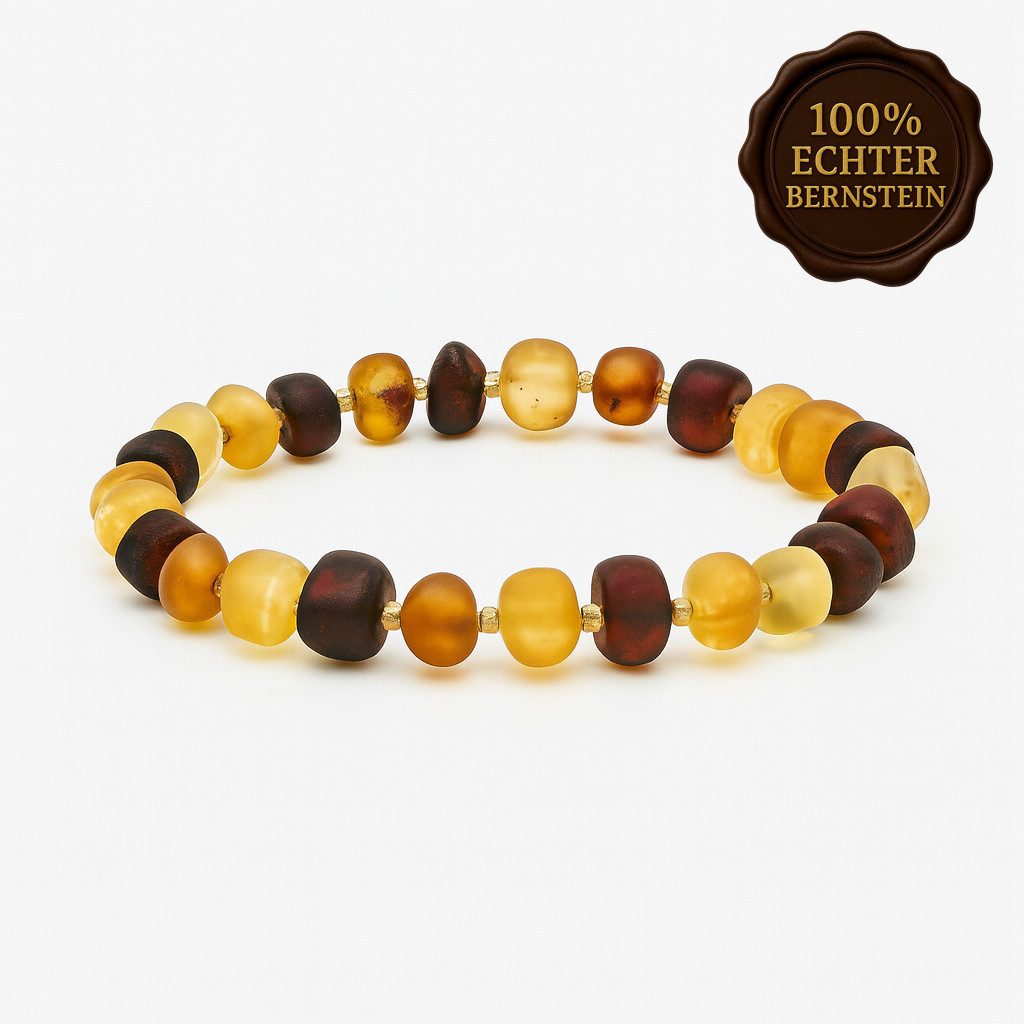 M-Punkt24 Armband 100% Echter Bernstein (naturbelassen, mit Gummiband, mit günstig online kaufen