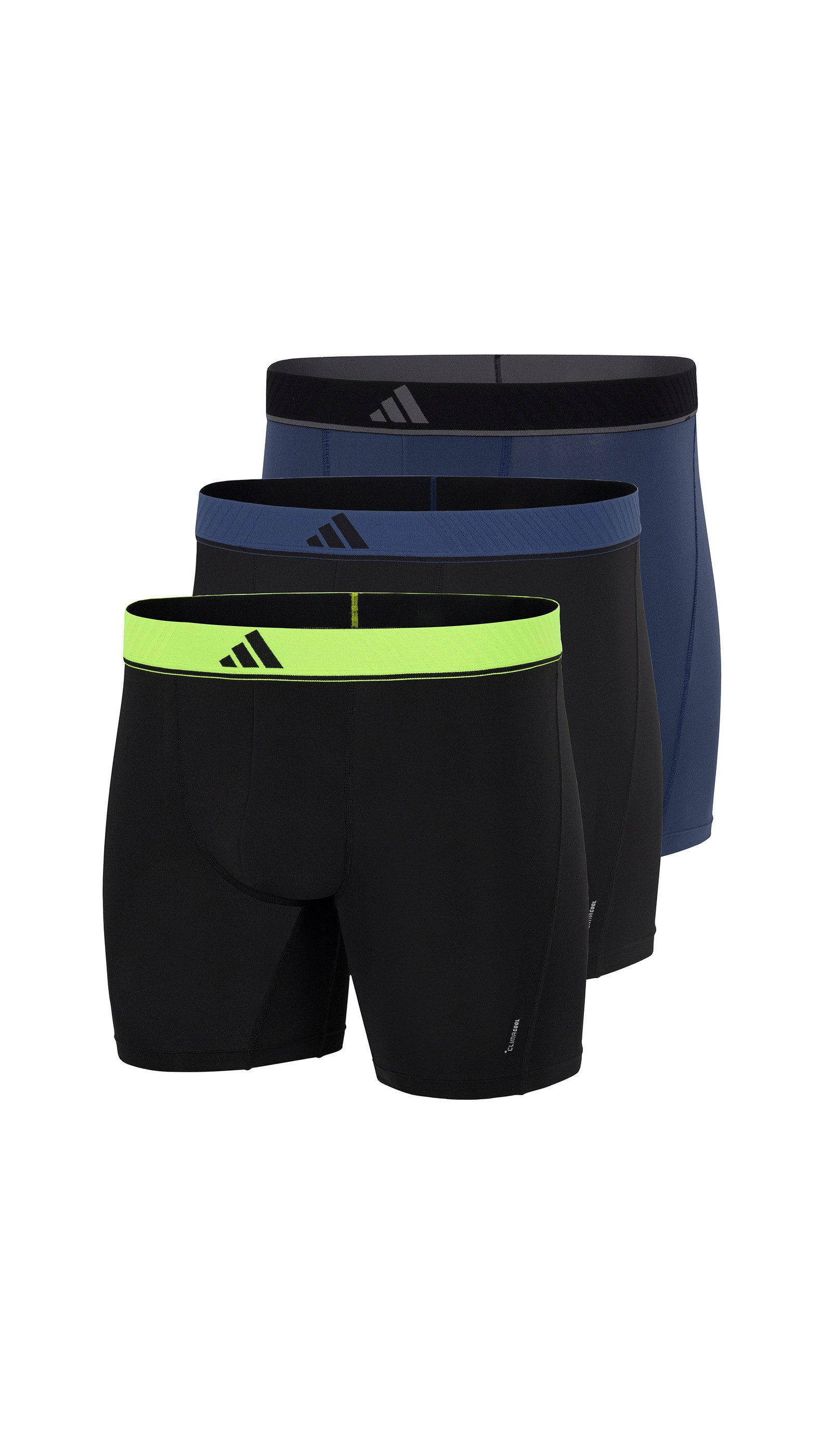 adidas Sportswear Boxer Active Micro Flex (3er Pack) Logo-Bund, elastisch, Mikrofaser, ohne Eingriff