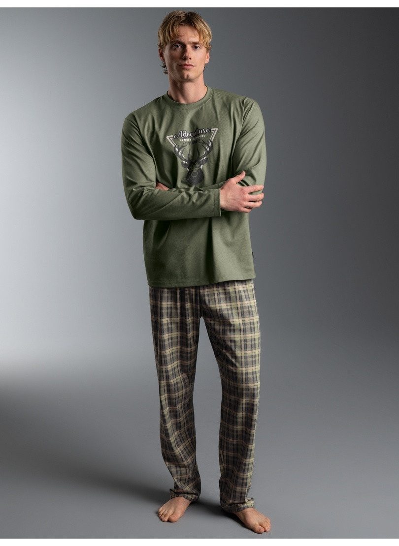 Trigema Schlafanzug TRIGEMA Pyjama mit Hischmuster (1 tlg)