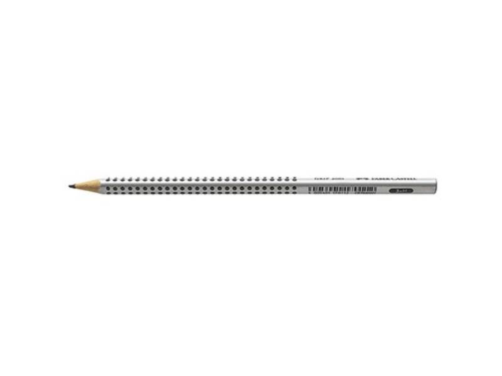 Faber-Castell Bleistift Faber-Castell Bleistift GRIP 2001 117011 Dreieckform H silbergrau