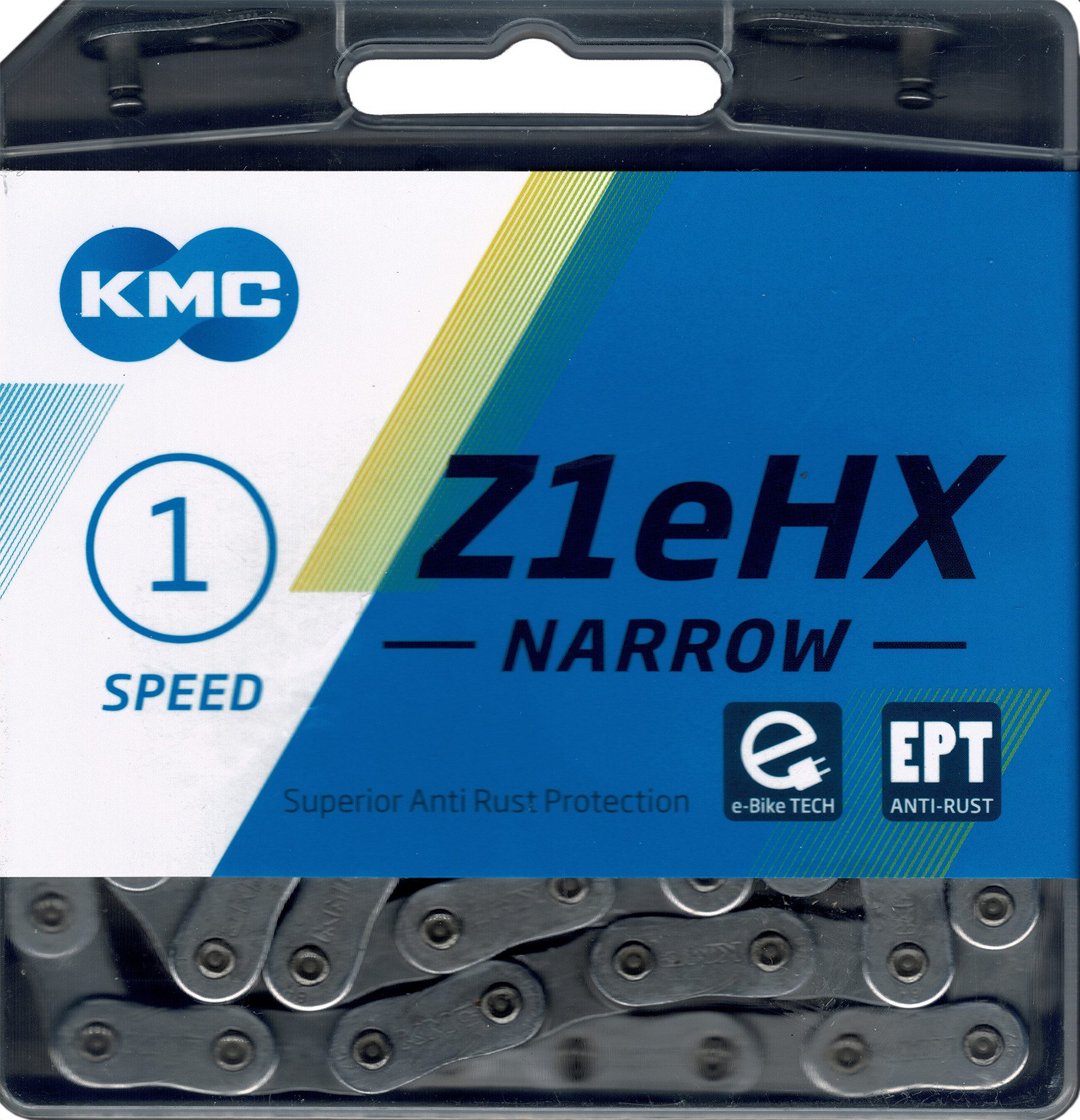 KMC Fahrradkette KMC Z1eHX Ebike Kette EPT Narrow 1 fach Anti Rost Extra Long 128 Links