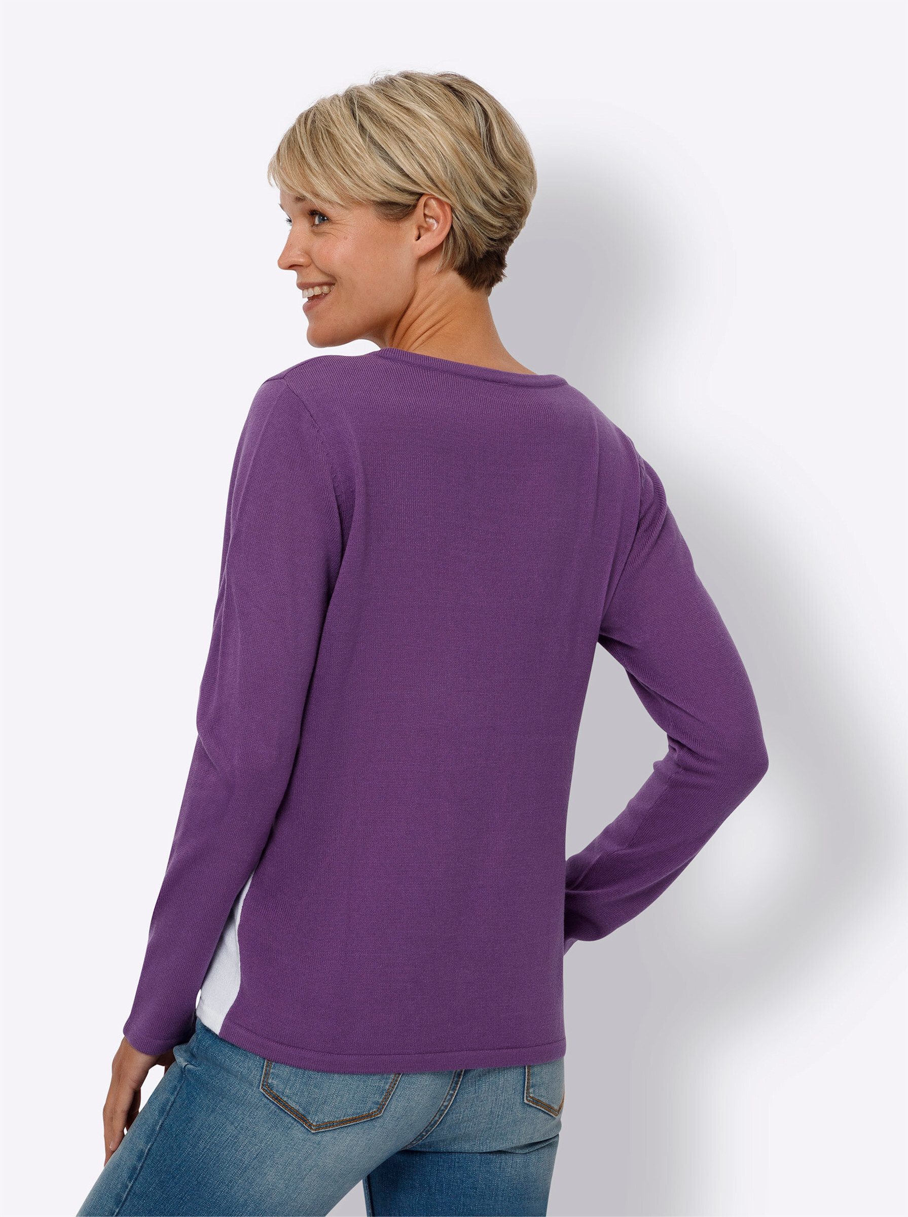 Sieh an! Strickpullover Langarm-Pullover günstig online kaufen