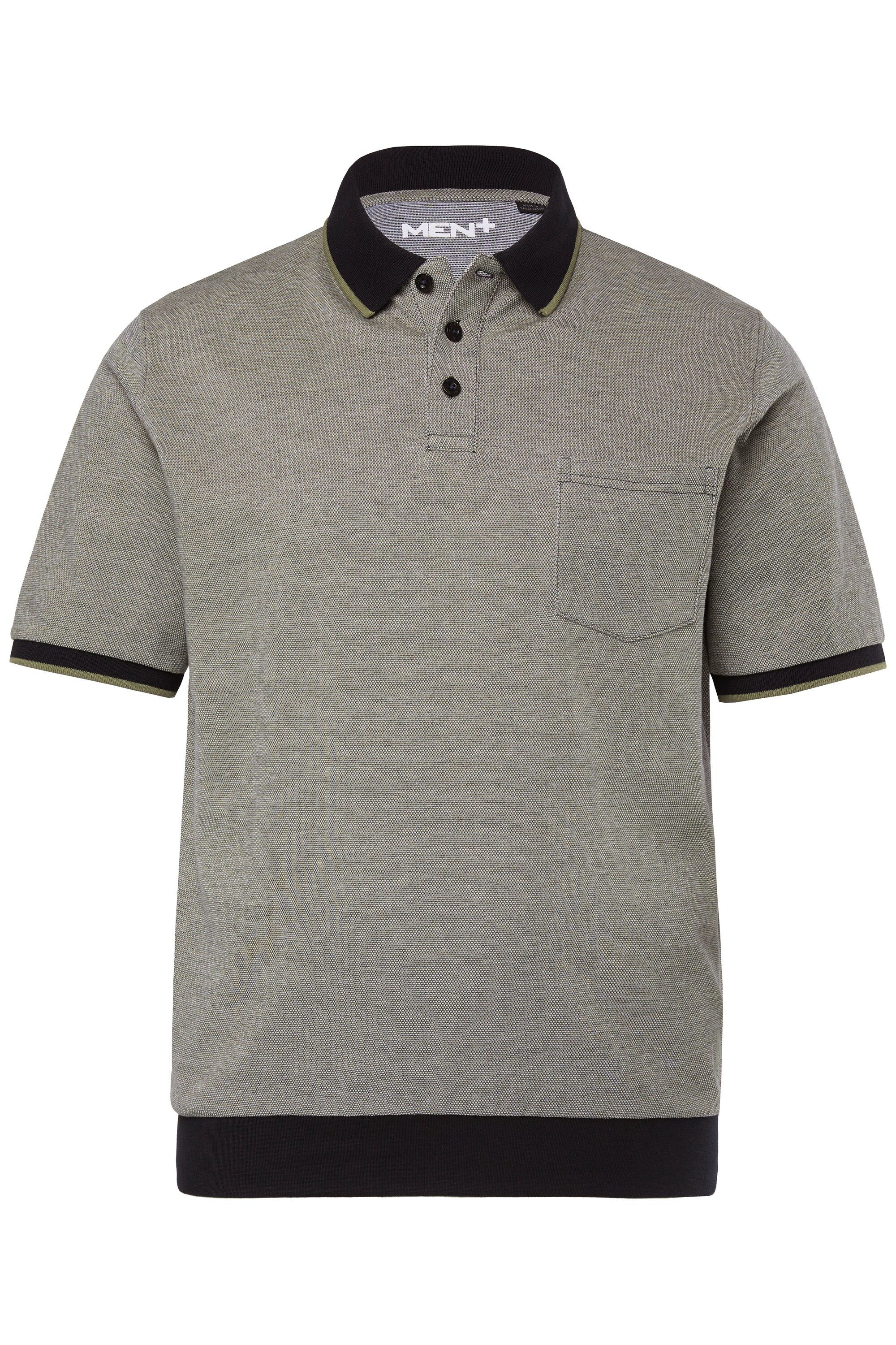 Men Plus Poloshirt Men+ Poloshirt Halbarm Bauchfit Piqué bis 8 XL günstig online kaufen