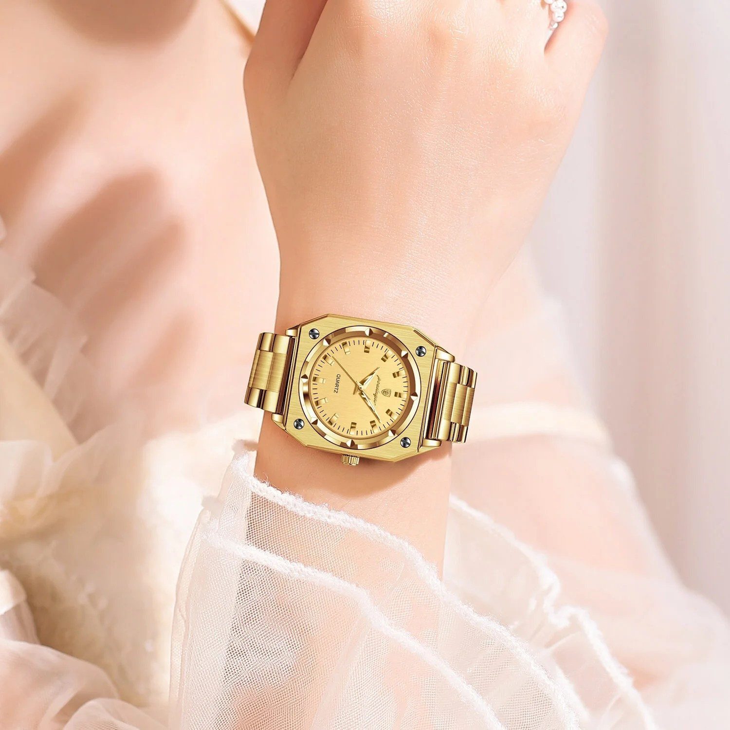 ibettertec Quarzuhr Quarzuhr Armbanduhr Edelstahl Damen günstig online kaufen