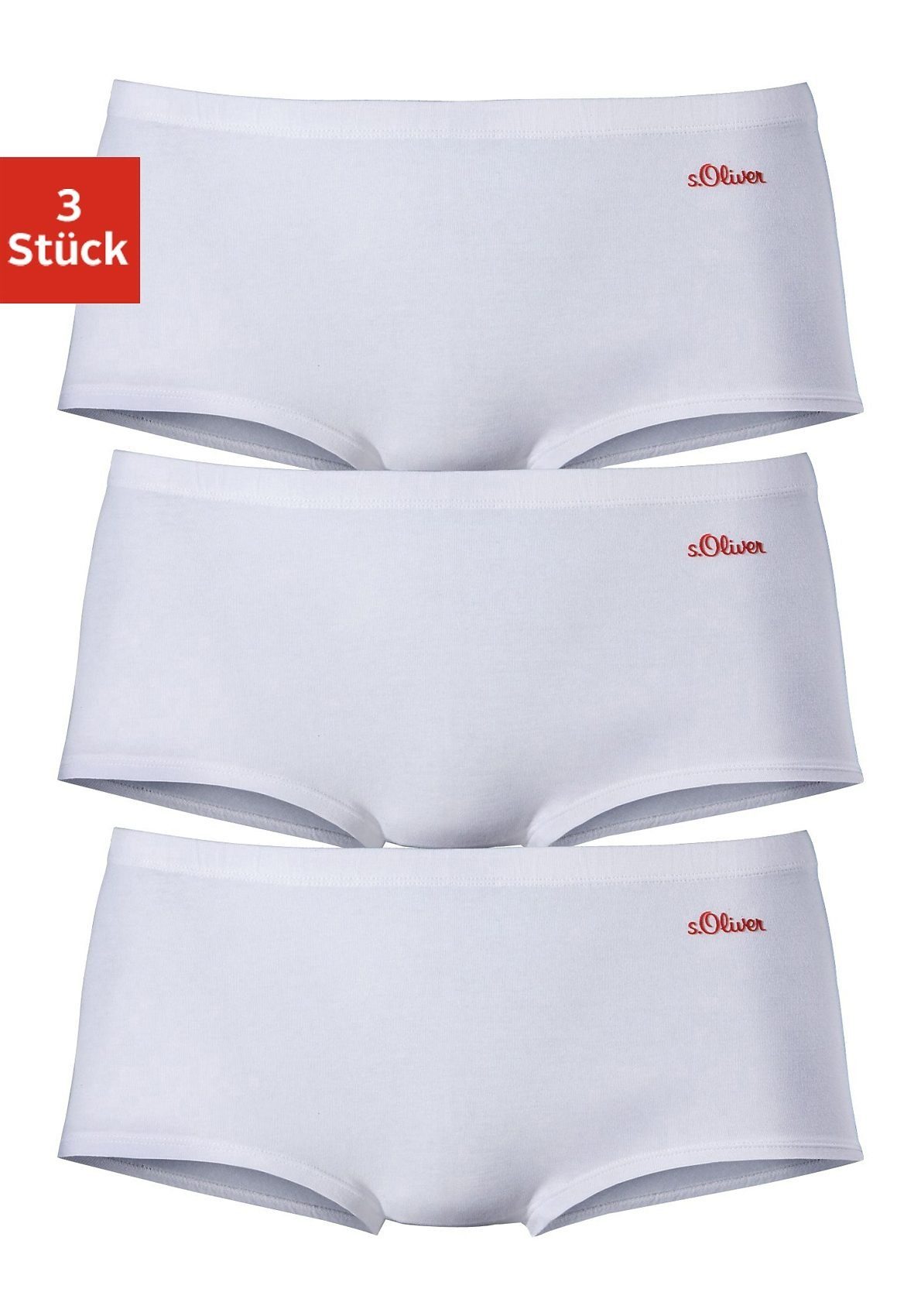 s.Oliver Panty (Packung, 3-St) aus elastischer Baumwoll-Qualität