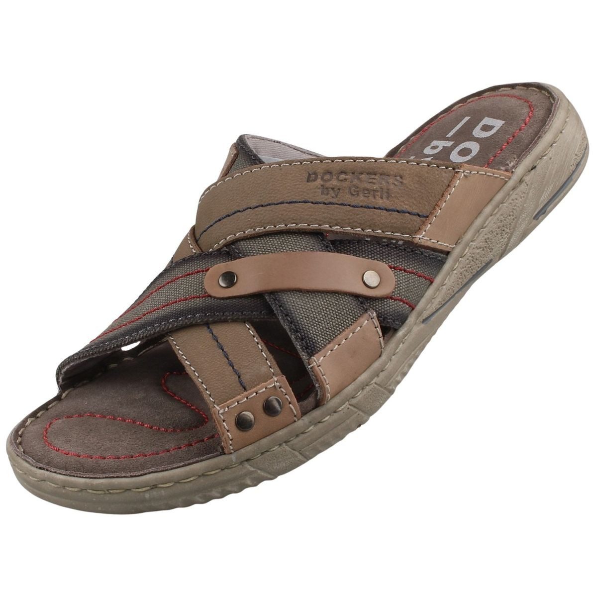 Dockers by Gerli 50NE001-107200 Clog Sandale mit weichem Lederfußbett