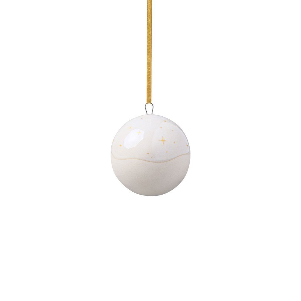 Dekofigur Winter Glow Ornament Kugel, 6x6x6,5 cm