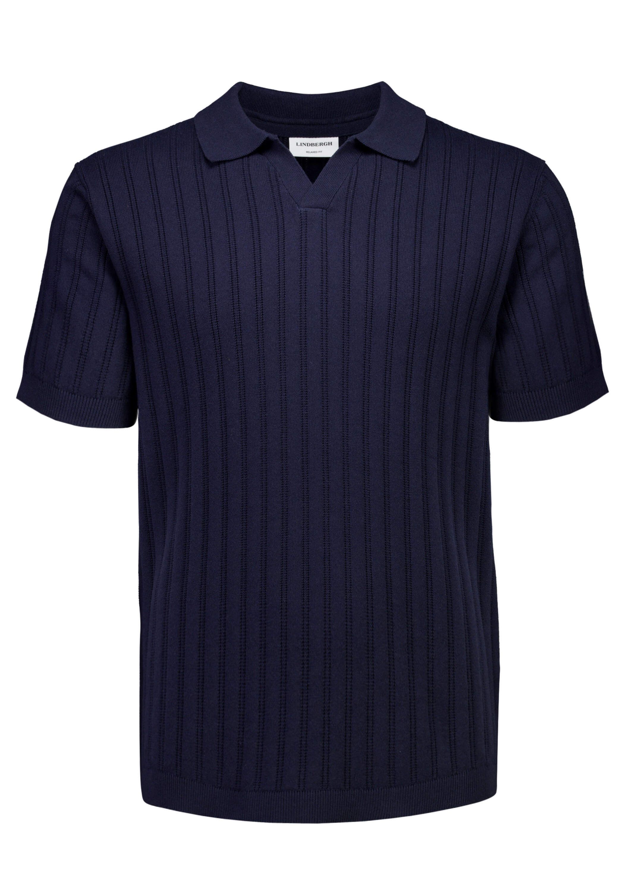 LINDBERGH Kurzarmpullover Poloshirt Relaxed Fit