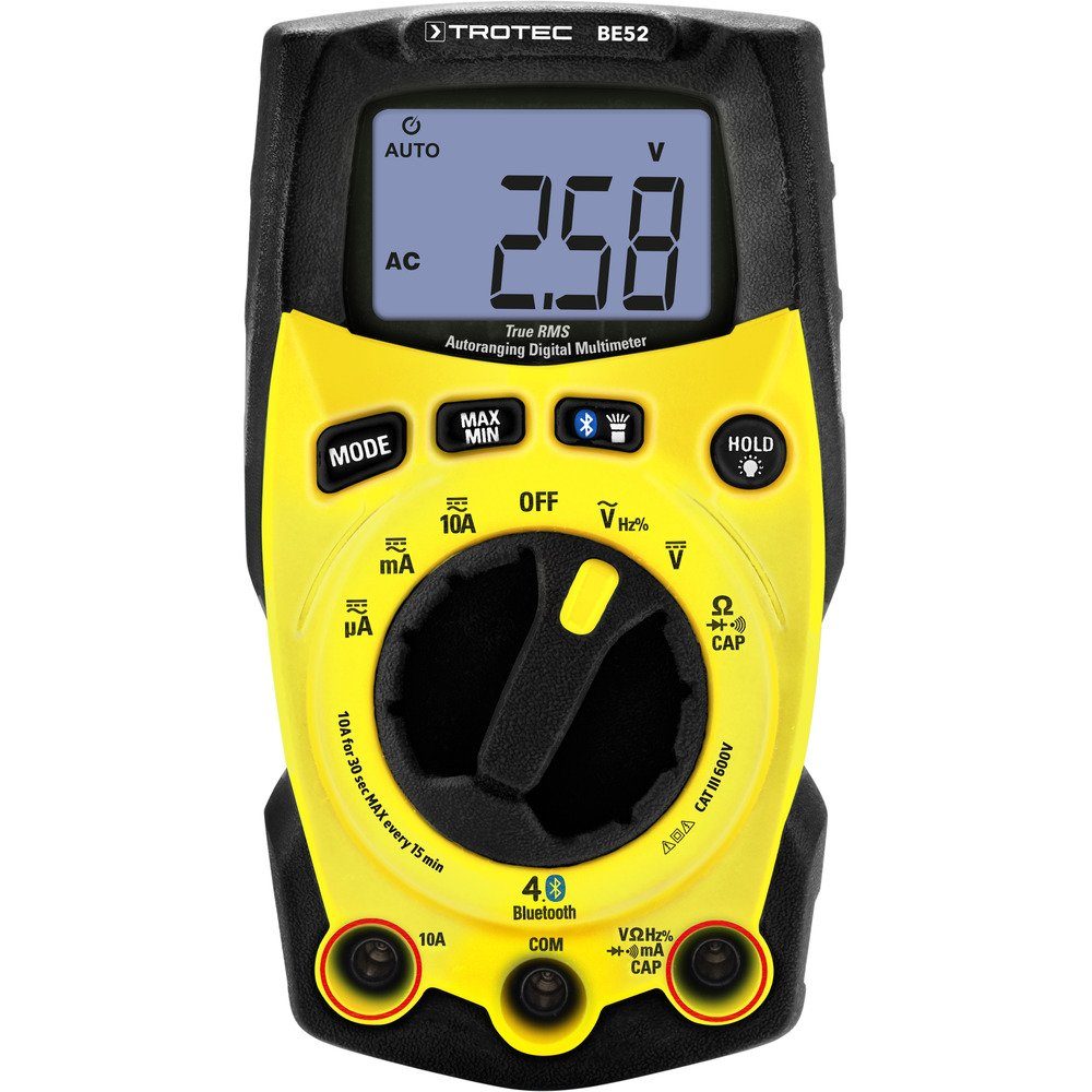TROTEC Multimeter Digitales True-RMS-Multimeter BE52