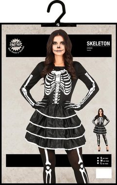 Fiestas Guirca Kostüm, Skelett-Outfit Kostüm Halloween für Damen
