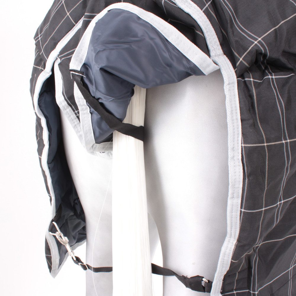 Horseware Pferde-Thermodecke Horseware Rhino Wug Turnout 450g Heavy Vari Layer - Black/Grey/White