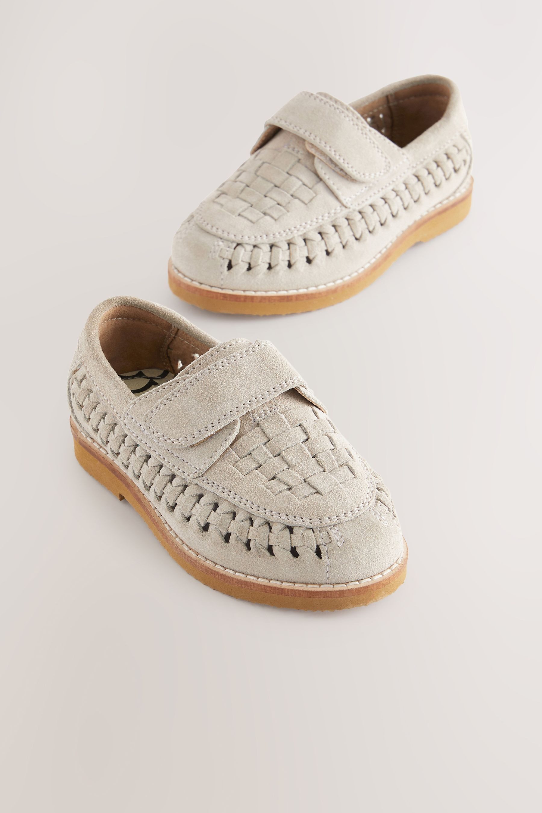Next Veloursleder-Slipper mit Flechtdetail Loafer (1-tlg) günstig online kaufen