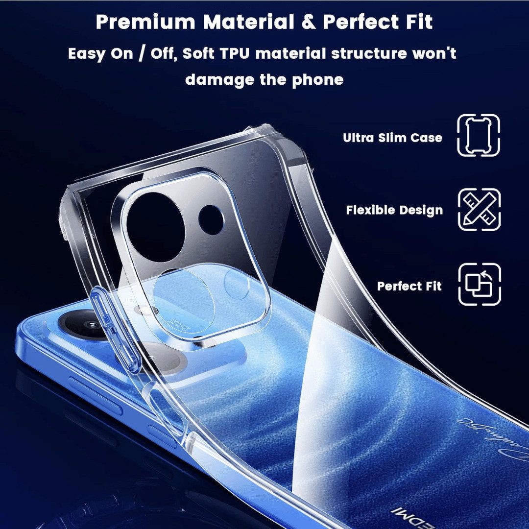 SmartUP Smartphone-Hülle + 2X Schutzglas für Xiaomi Redmi 15C 5G Panzerfolie Display Case 9H 6,8 Zoll, kompletter Rundumschutz – Bild 5 von 5