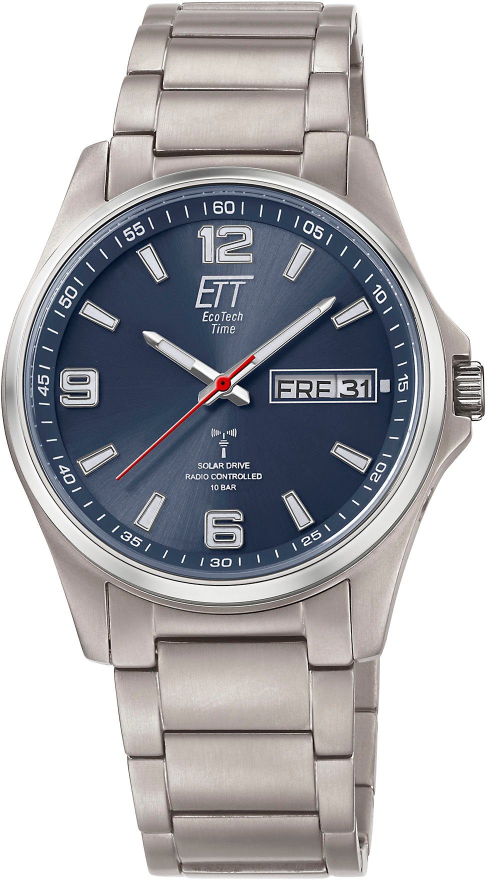 ETT Funkuhr Everest EGT-11602-31M, Armbanduhr, Herrenuhr, Datum, Solar günstig online kaufen