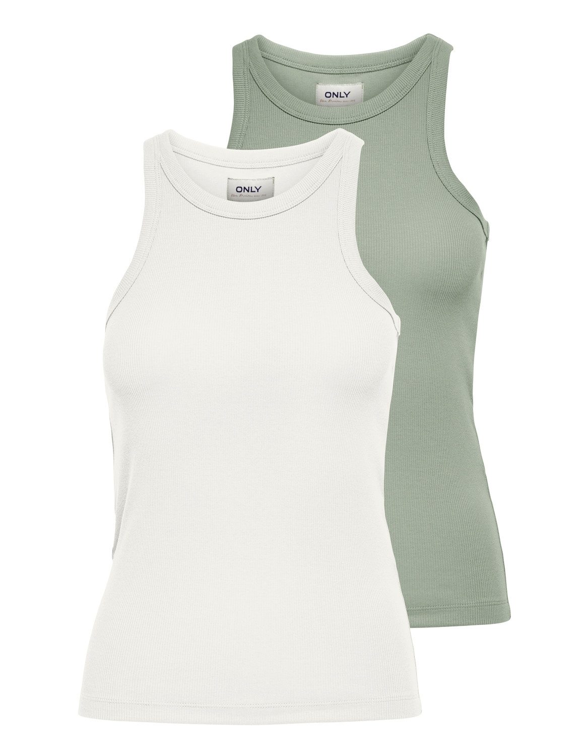 ONLY Tanktop ONLLINDSAY TANK TOP 2 PACK (Packung, 2-tlg) Baumwollmischung günstig online kaufen