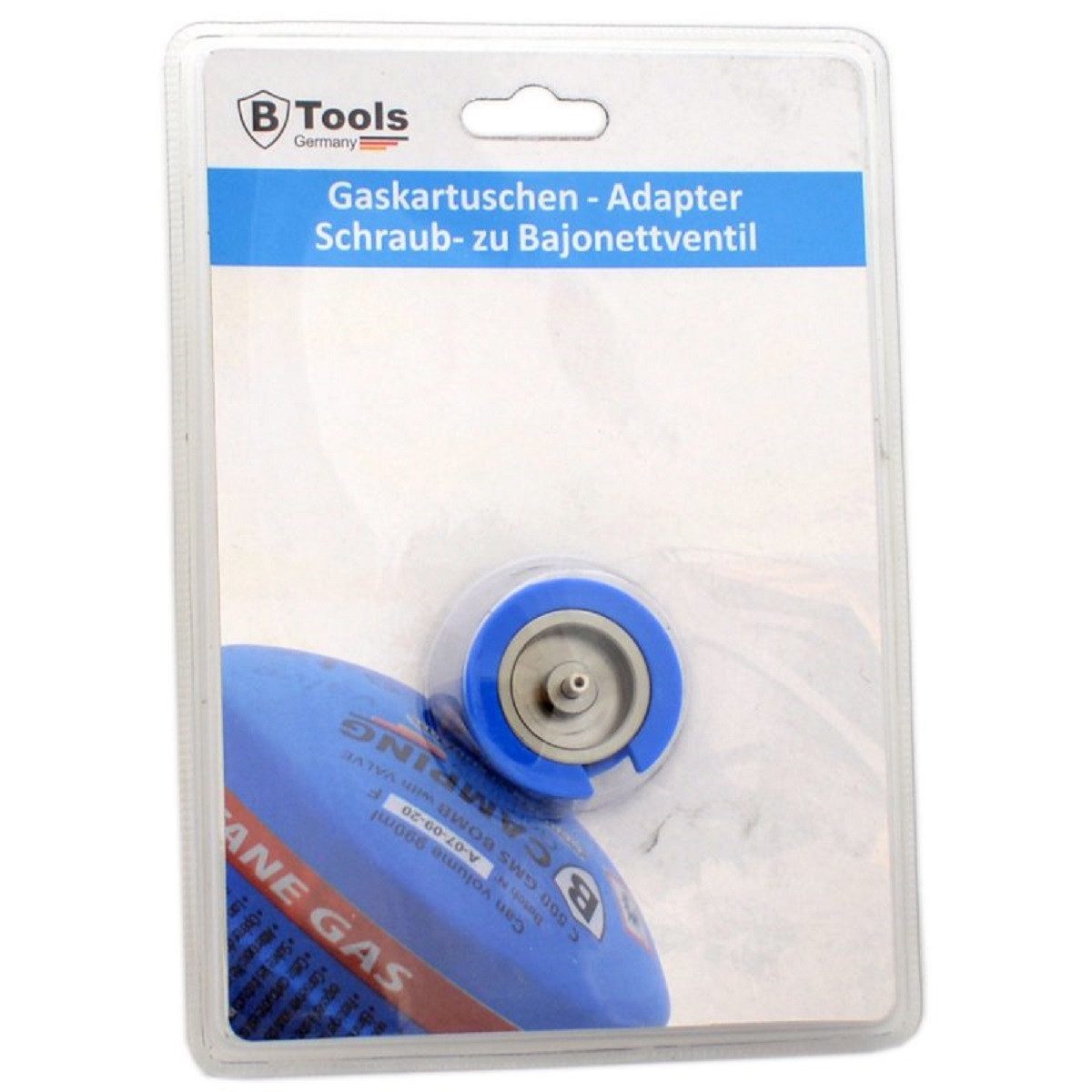 Bahama Warenvertriebs GmbH Gaskartusche Gaskartuschen-Adapter Schraub- zu Bajonettventil