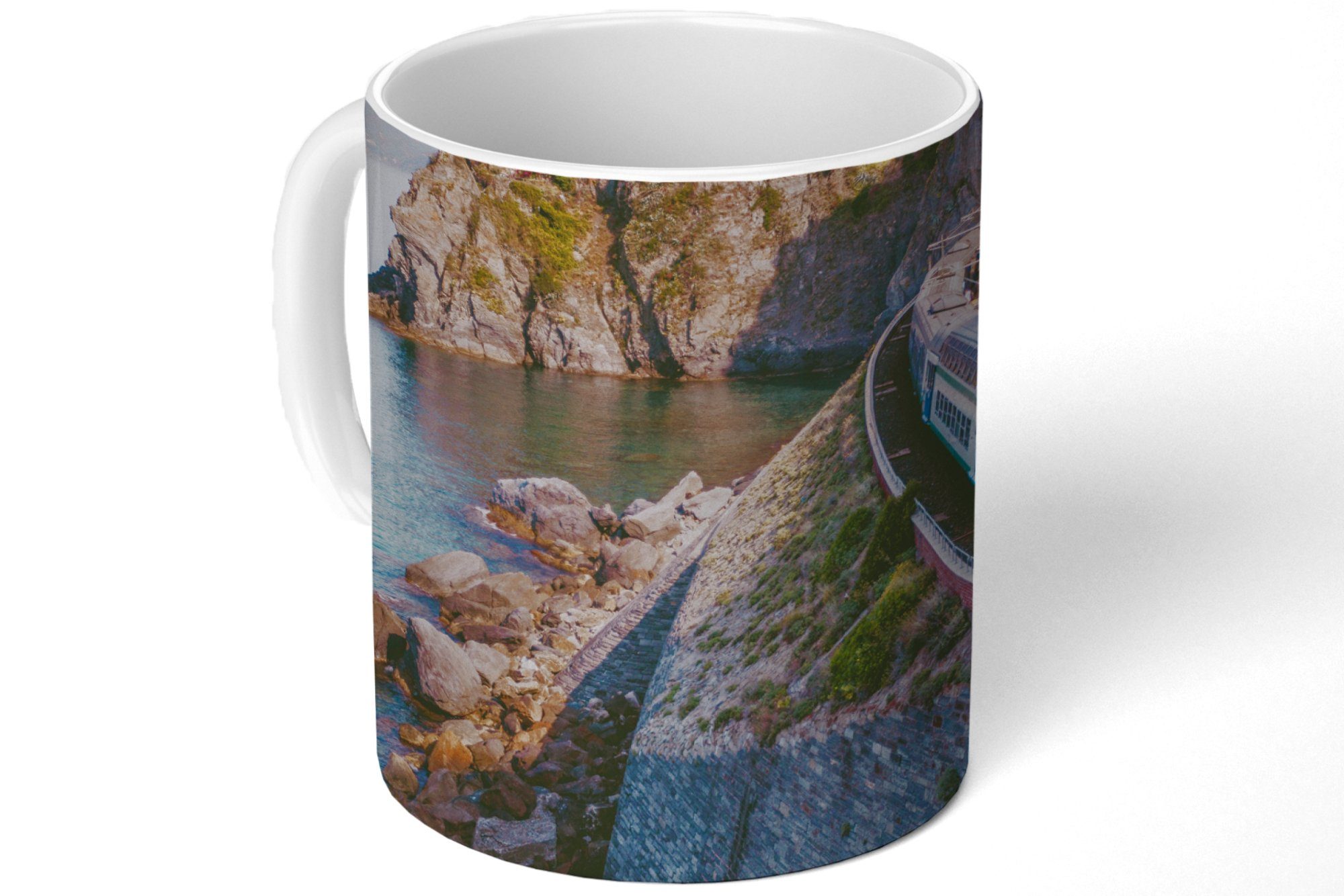 - Teetasse, Keramik, Italien Meer, MuchoWow Tasse - Geschenk Kaffeetassen, Teetasse, Zug Becher,