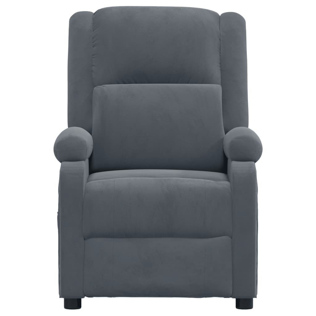 vidaXL Massagesessel Massagesessel Dunkelgrau Samt (1-St) günstig online kaufen