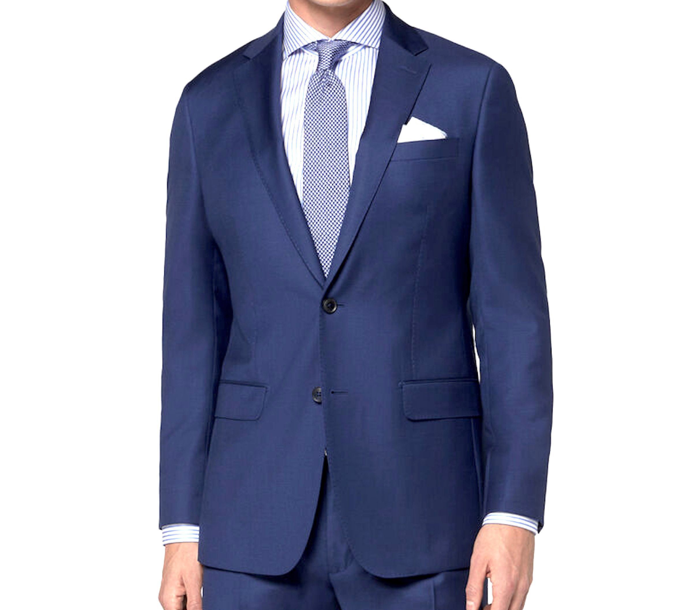 Keskin Collection Herren Größen Anzug Gerades alle Royalblau Blau Kleiderbügel (Anzug Bein, Sommeranzug Set) mit bequemes Sakko, Anzug Keskin