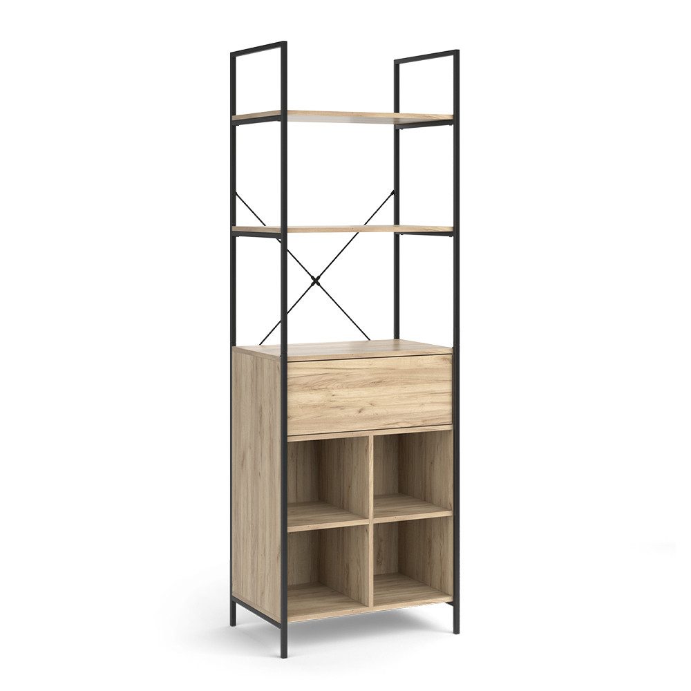 Vicco Kleiderschrank Enya, Holz/Schwarz, 60 x günstig online kaufen