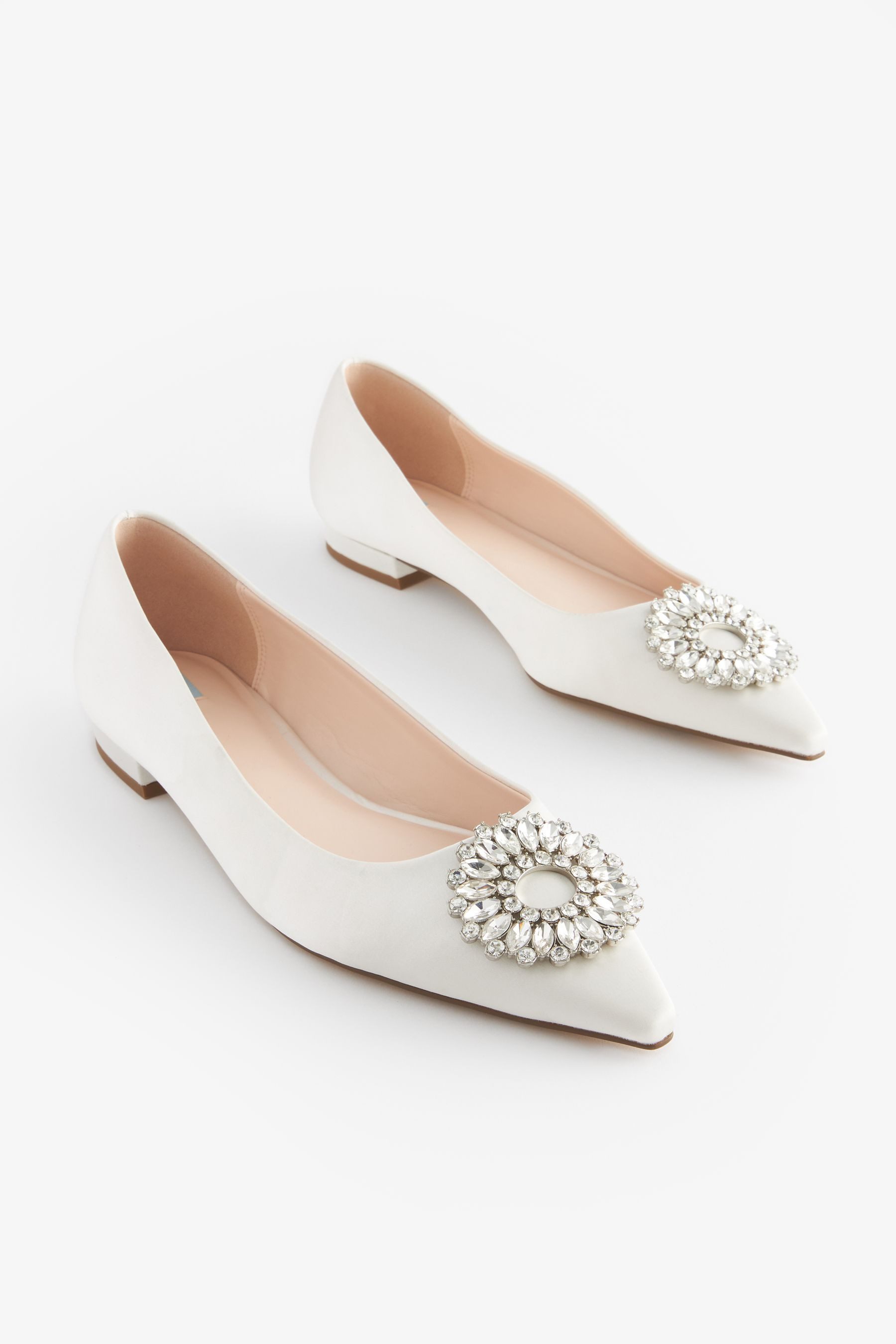 Next Forever Comfort® Brautpumps Satin Schmucksteine günstig online kaufen