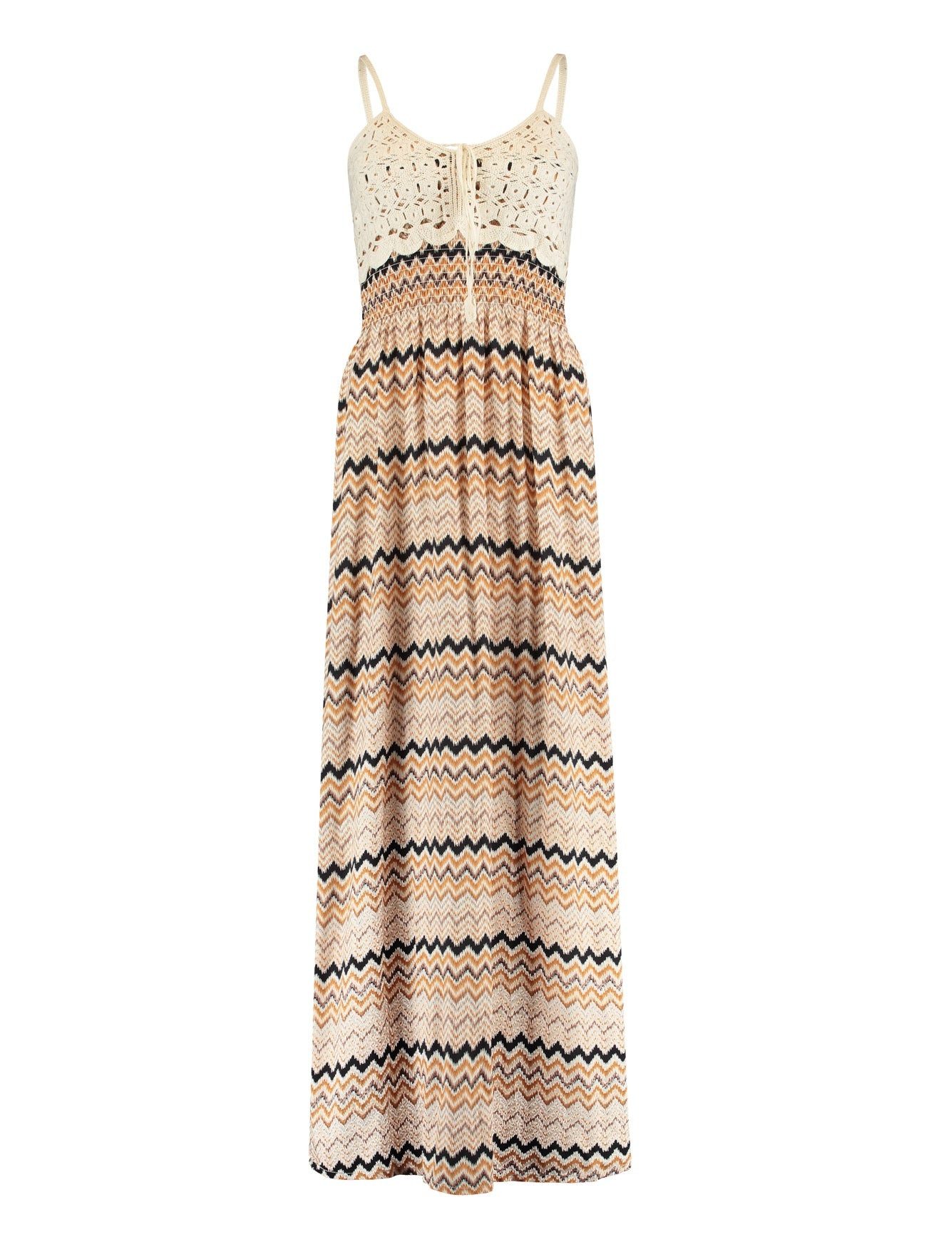 LaMarta Maxikleid Damen Elegantes Beige Boho-Maxikleid günstig online kaufen