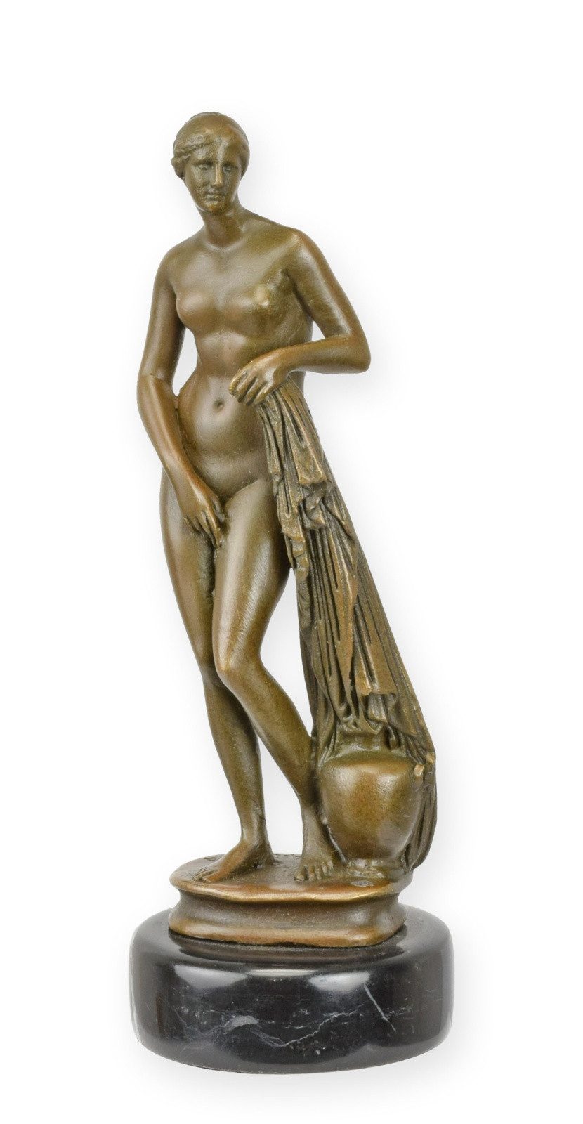 Aubaho Dekoobjekt Bronzeskulptur weiblicher Akt nach Canova Replikat Retro Design Dekora