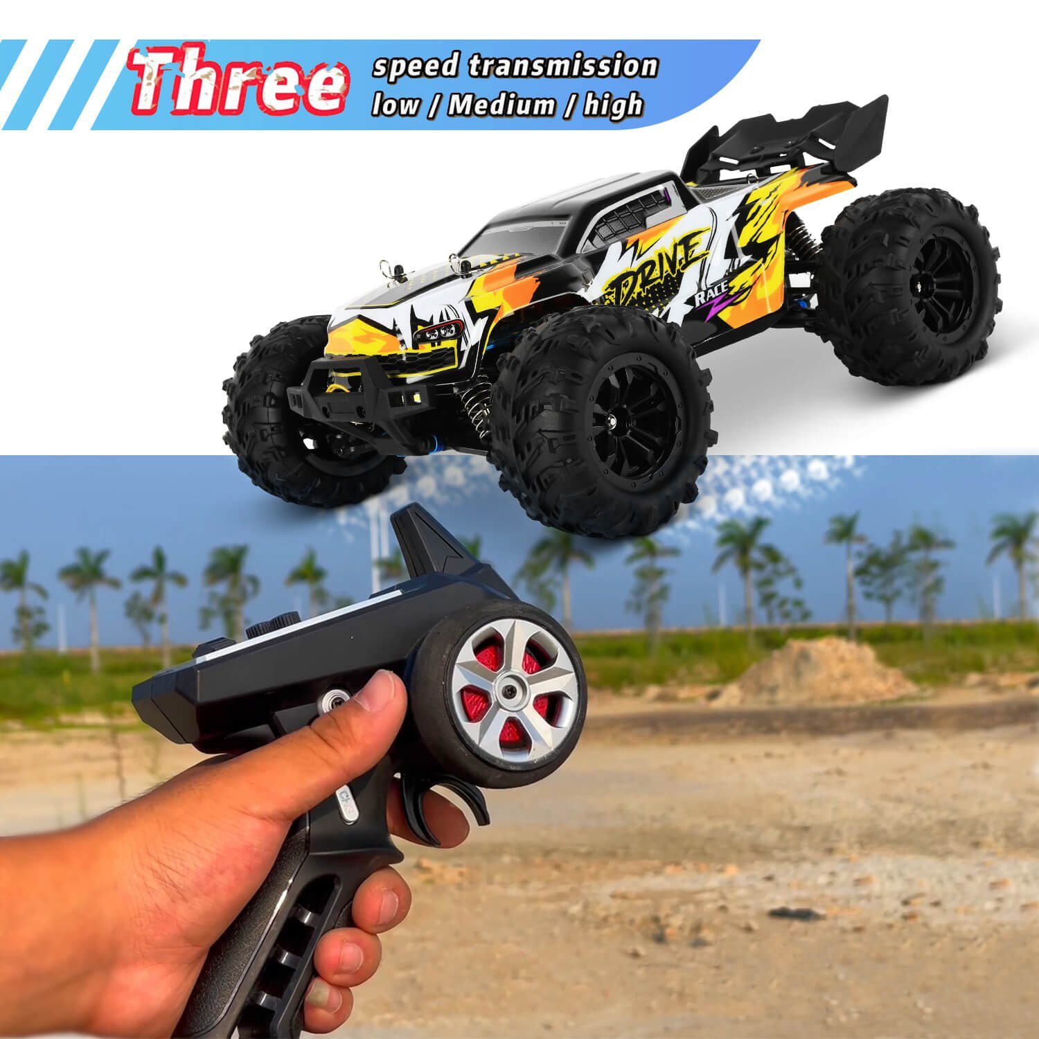 Blij´r RC-Auto DRIVE ferngesteuertes RC Auto 70 km/h, 2 Chassis, 1:16 ...