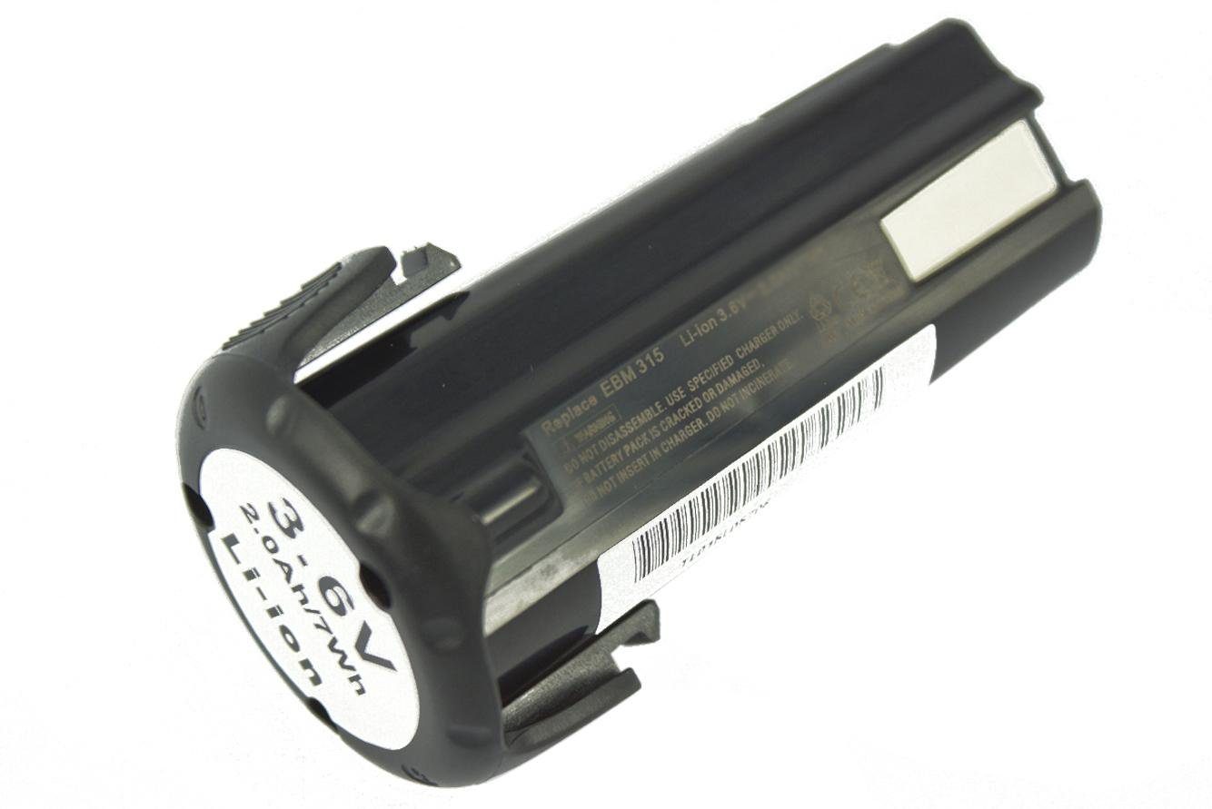 PowerSmart Akku Li-ion 3,6V 1500mAh NT NT für 50GS, EBM 315, NT Ersatz 326263, 3DL, 3DL2, NT FDB 3DL, 65GS HITACHI 65GA, 326299, DB 65GB, DB