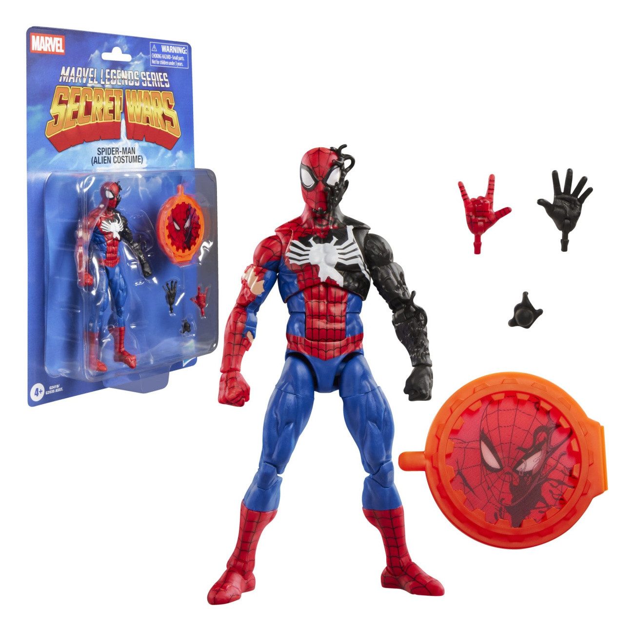 Hasbro Actionfigur Secret Wars Marvel Legends Actionfigur Spider-Man (Alien Costume) 15 c