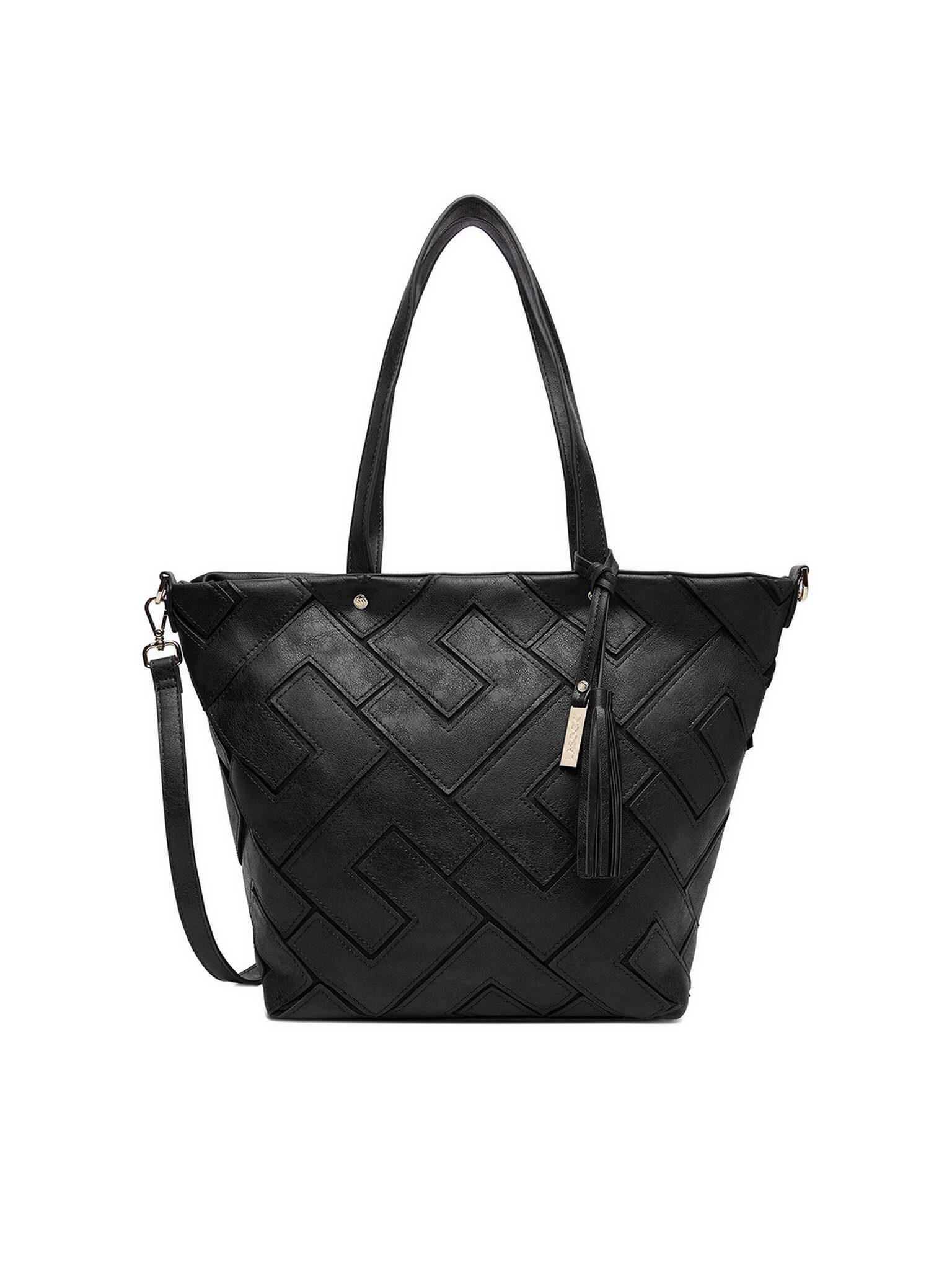 LASOCKI Handtasche Lasocki Damenhandtasche Schwarz Lasocki-C-MLP-E-025-05 Schwarz