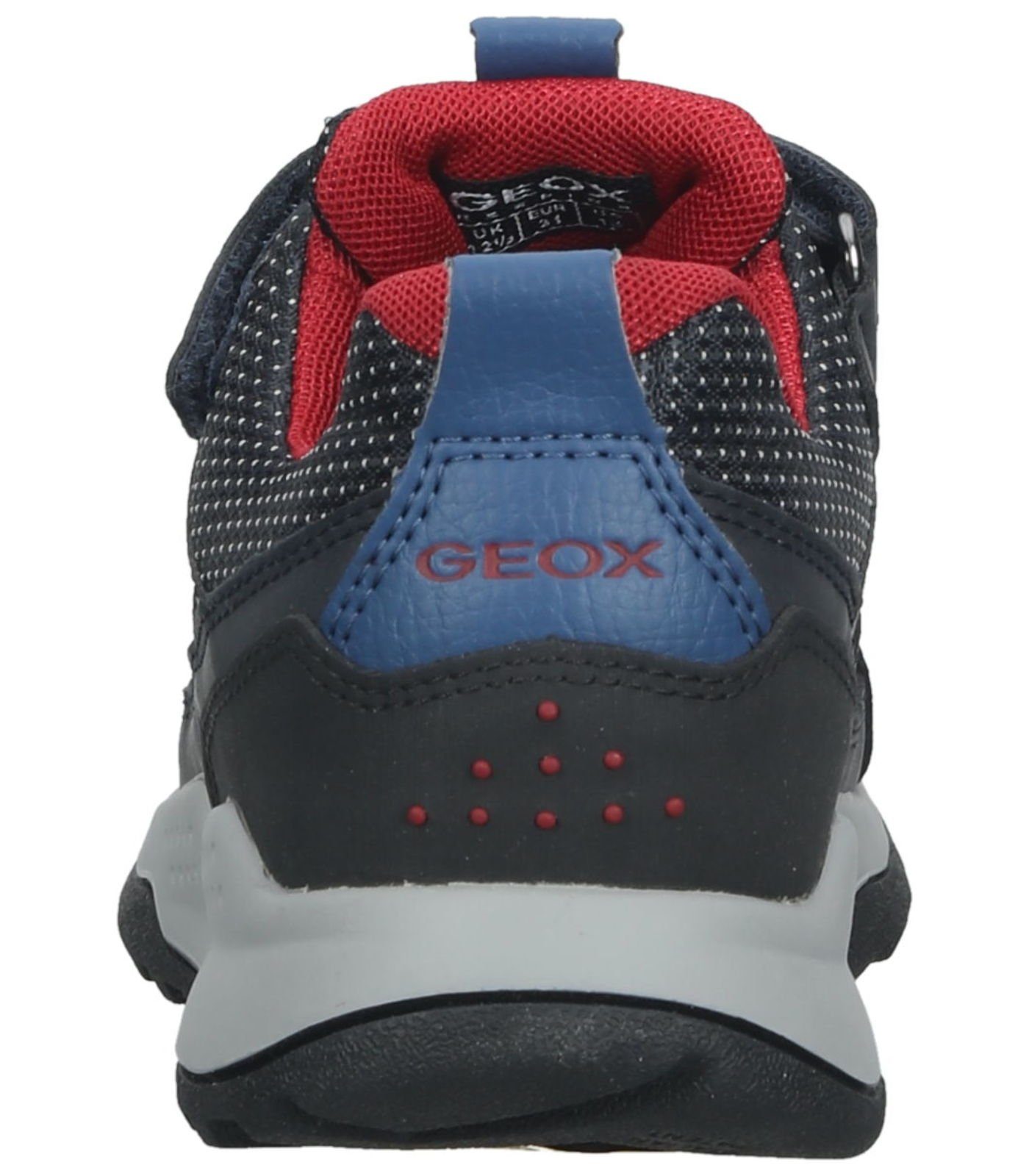 Navy Sneaker Rot Sneaker Lederimitat/Textil Geox