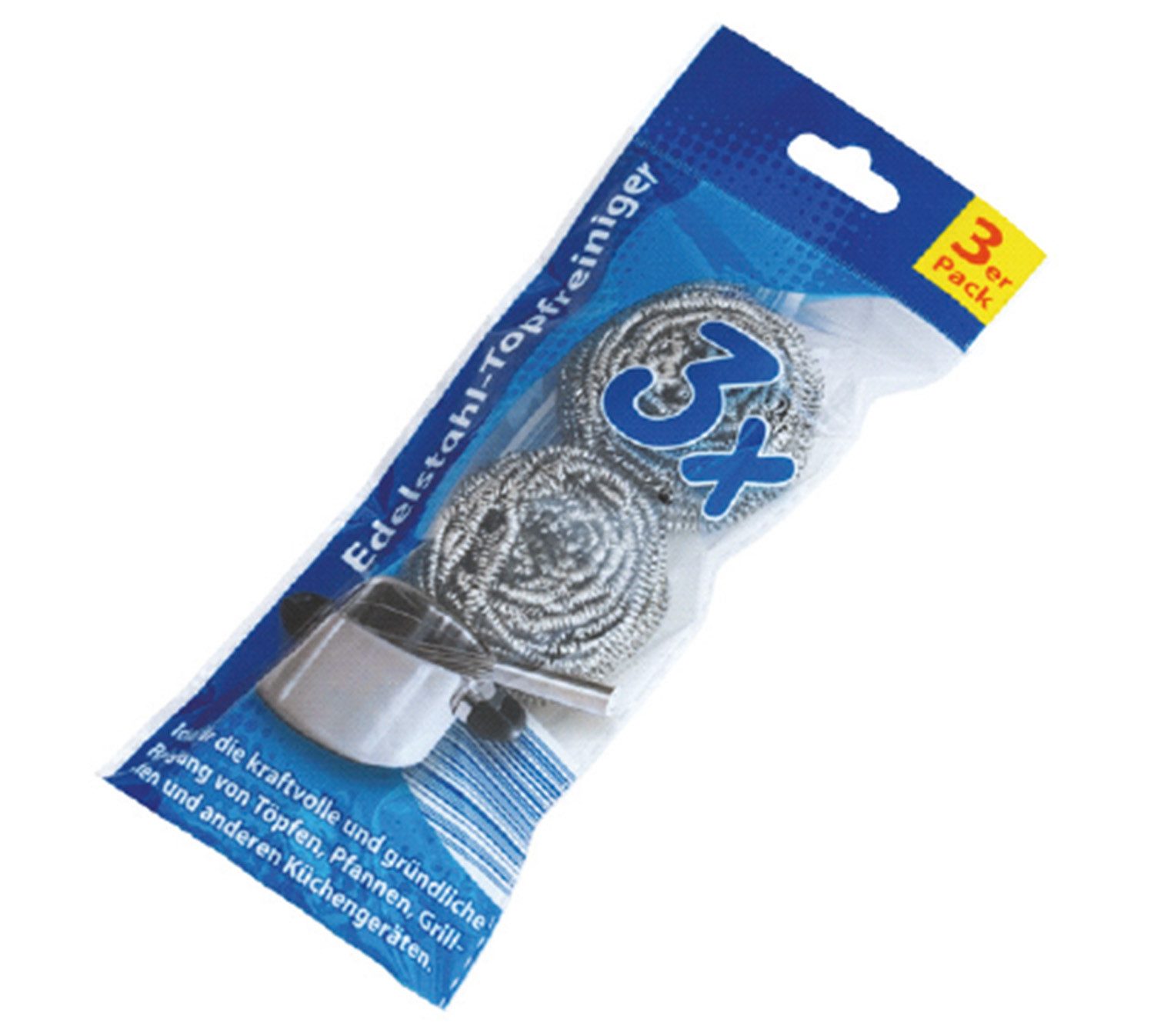 Reinigungsschwamm Edelstahl Topfreiniger 3er Pack