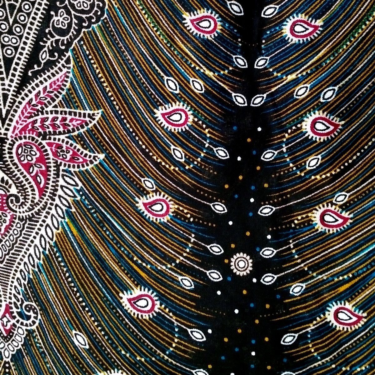 Viskose Haremshose Stoffhose als Design bequeme tragbar im auch schwarz 2 100% Freizeithose Damen aus Pumphose natürlicher Aladinhose PANASIAM Peacock Overall schönen