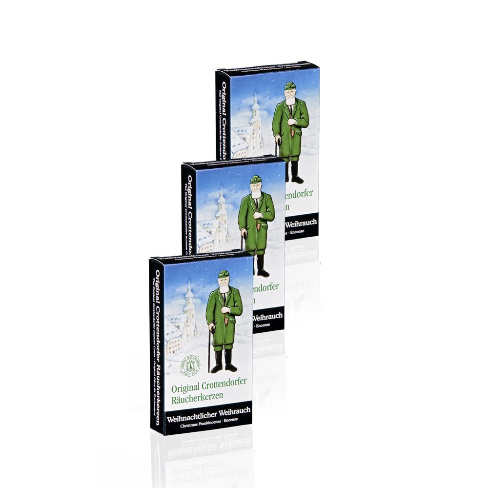 Crottendorfer Duftkerze 3er Set Weihnachtlicher Weihrauch, günstig online kaufen