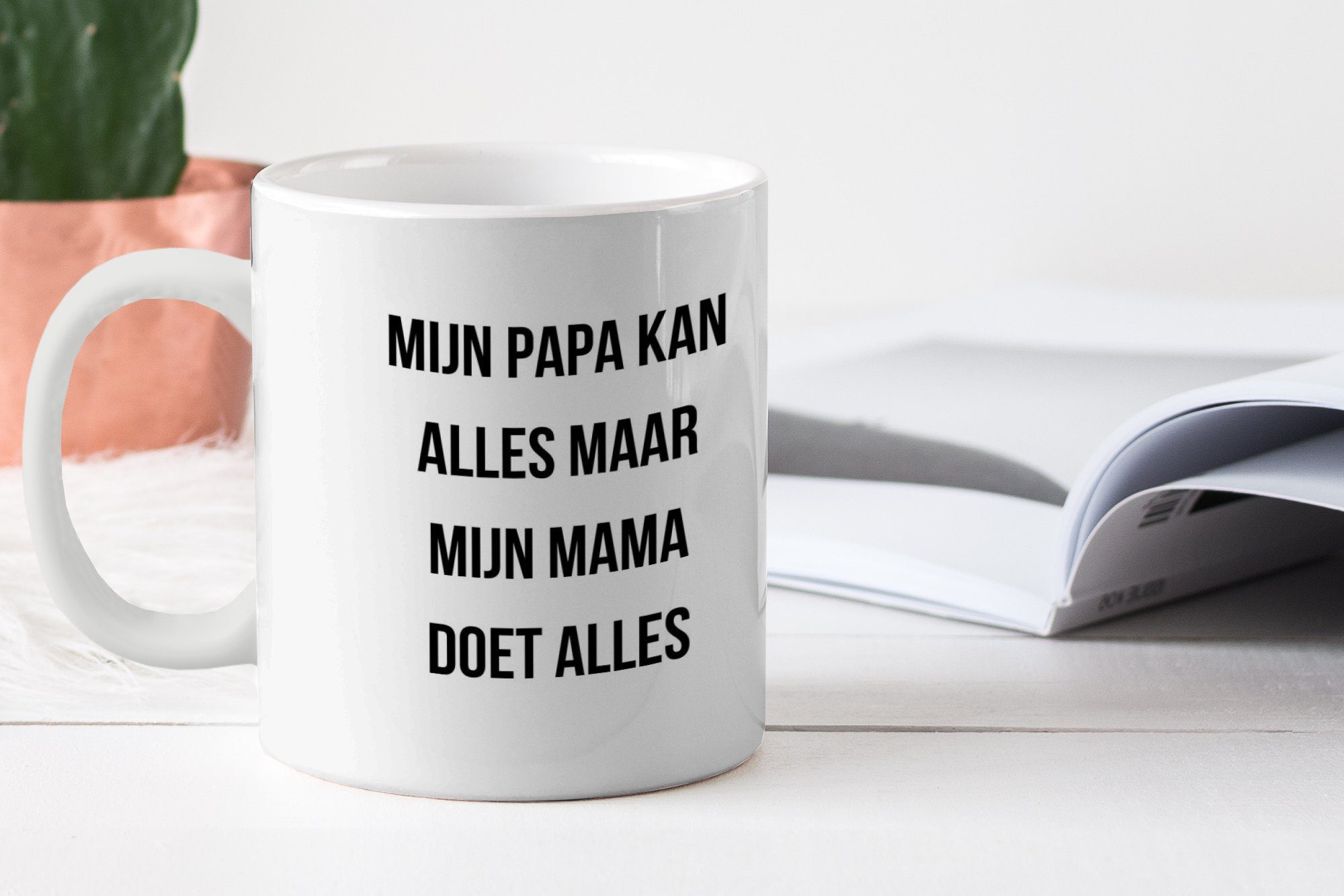 Keramik, Sprichwörter Geschenk Becher, MuchoWow Mama, Zitat - Teetasse, Papa Kaffeetassen, - Teetasse, Tasse -
