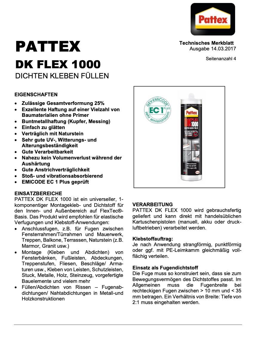 Pattex Dekorpaneele PATTEX DK FLEX 1000 günstig online kaufen